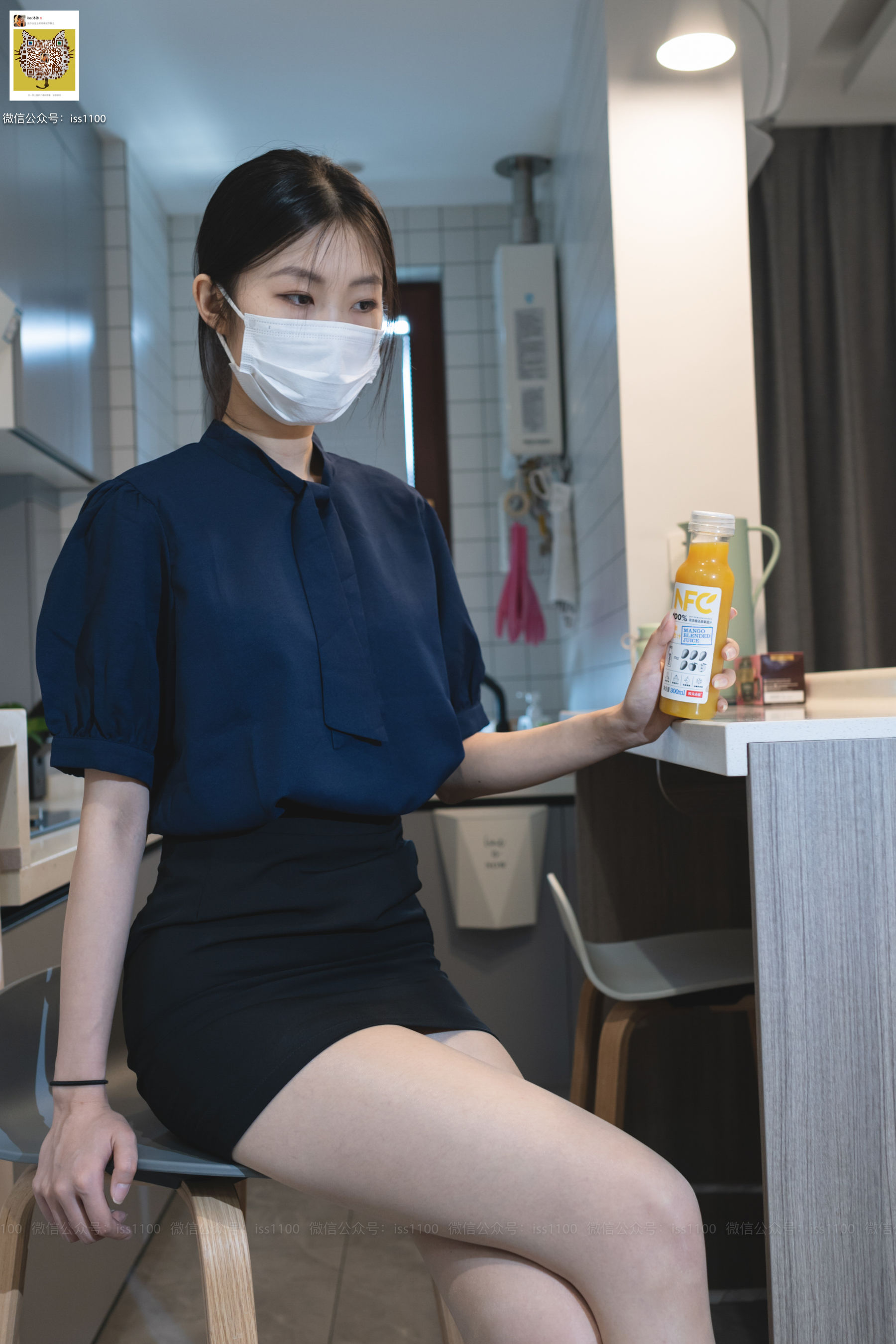 美晗 蓝色衬衫-图28