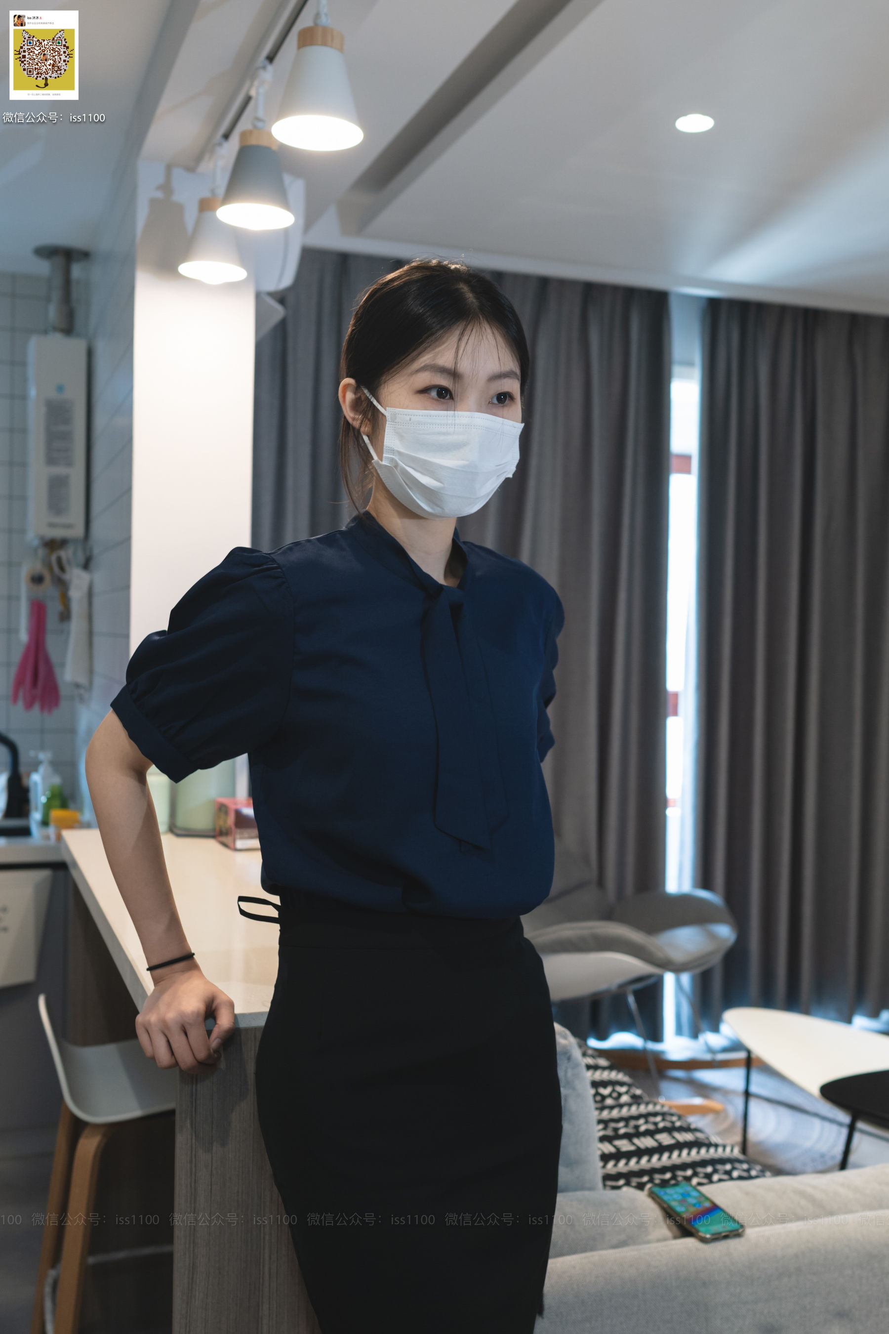 美晗 蓝色衬衫-图38