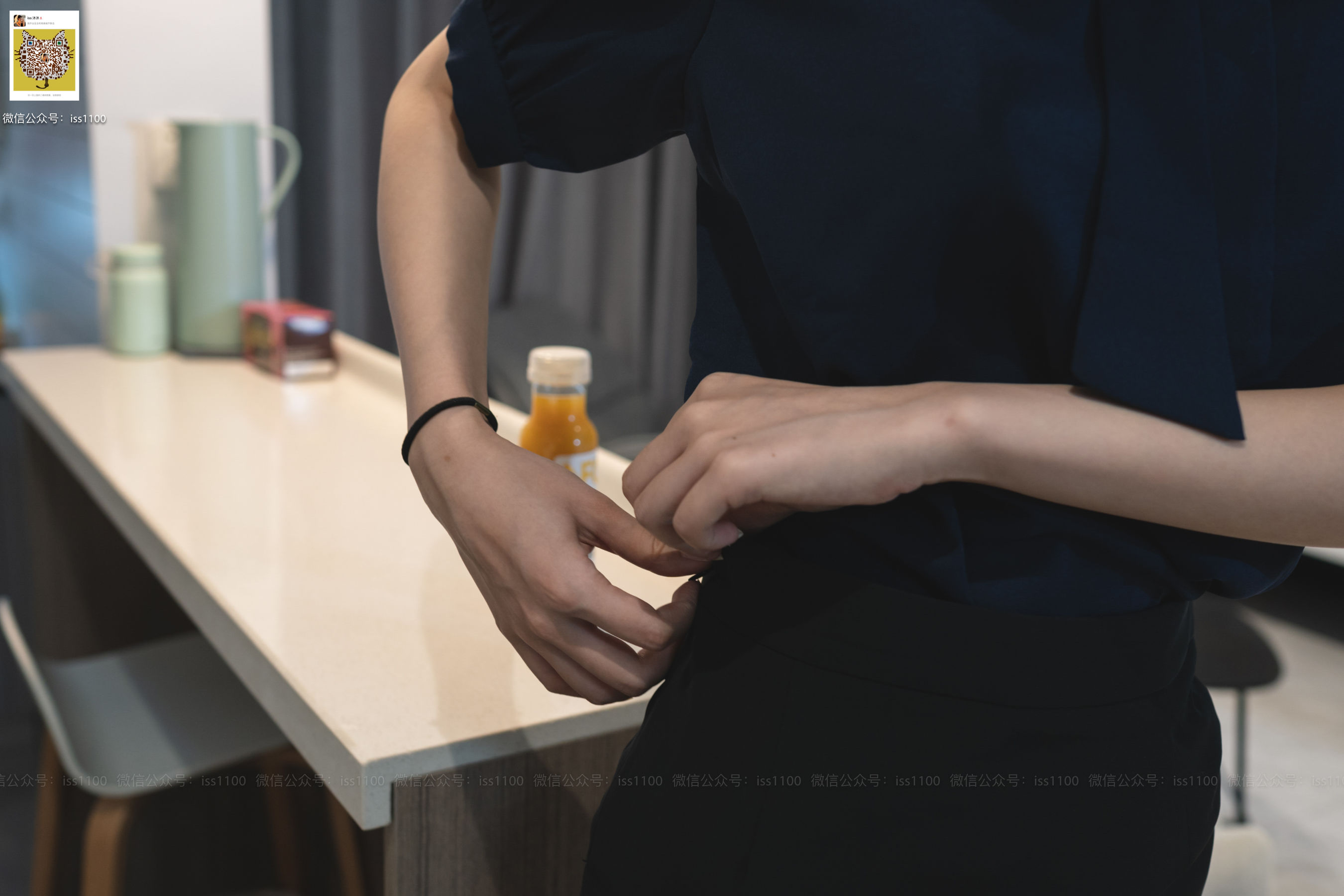 美晗 蓝色衬衫-图39