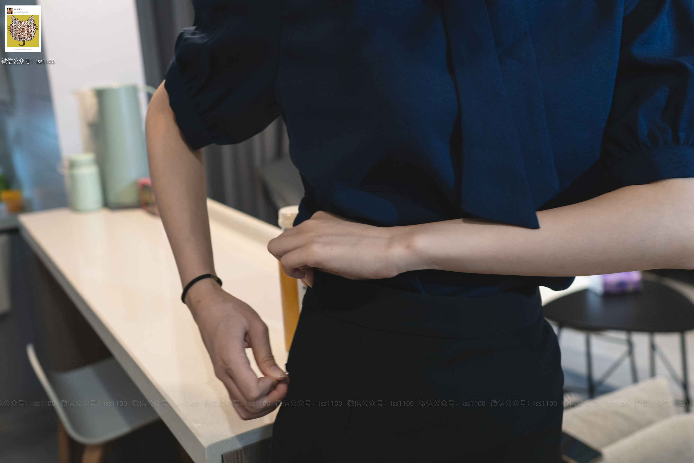 美晗 蓝色衬衫-图42