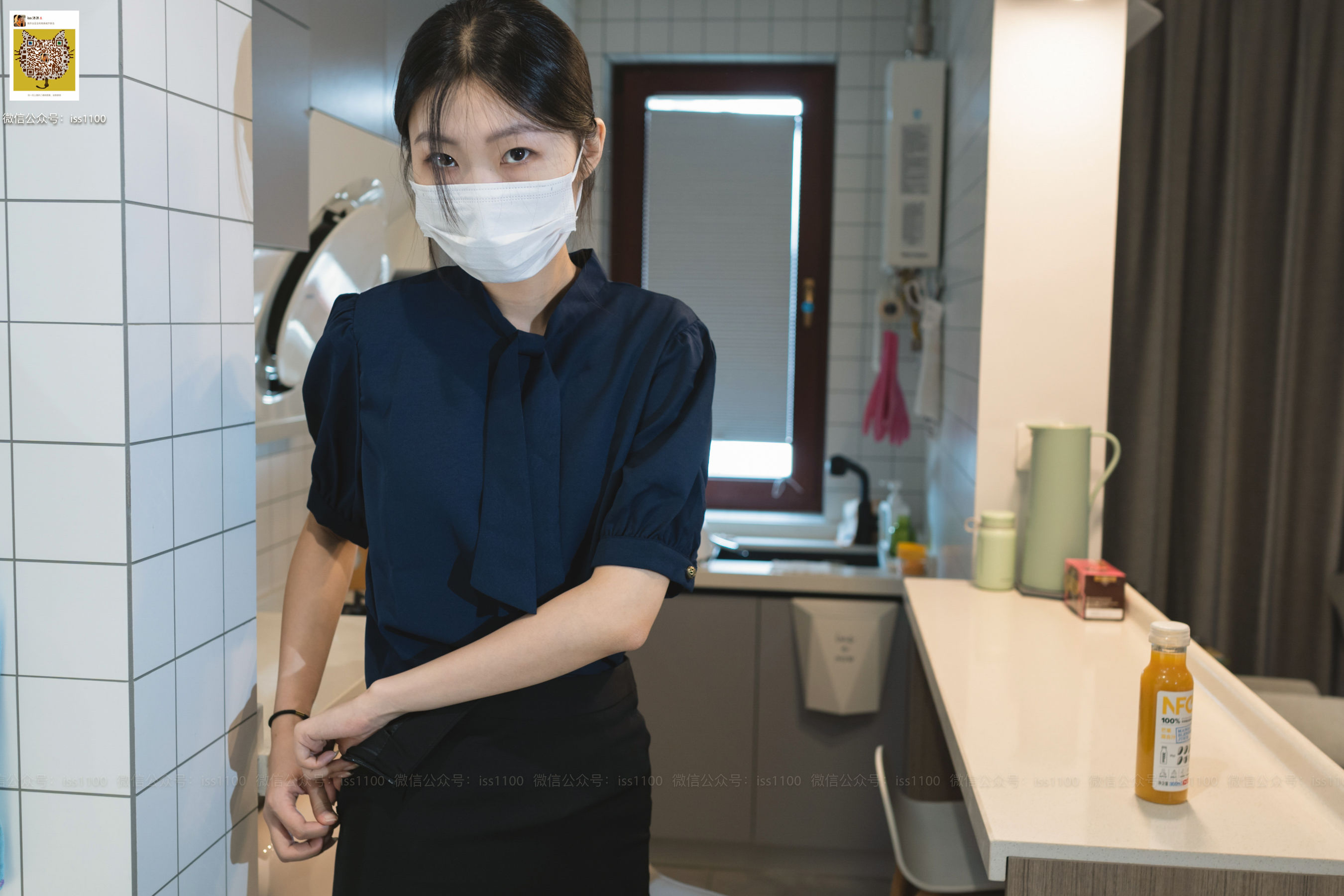 美晗 蓝色衬衫-图46