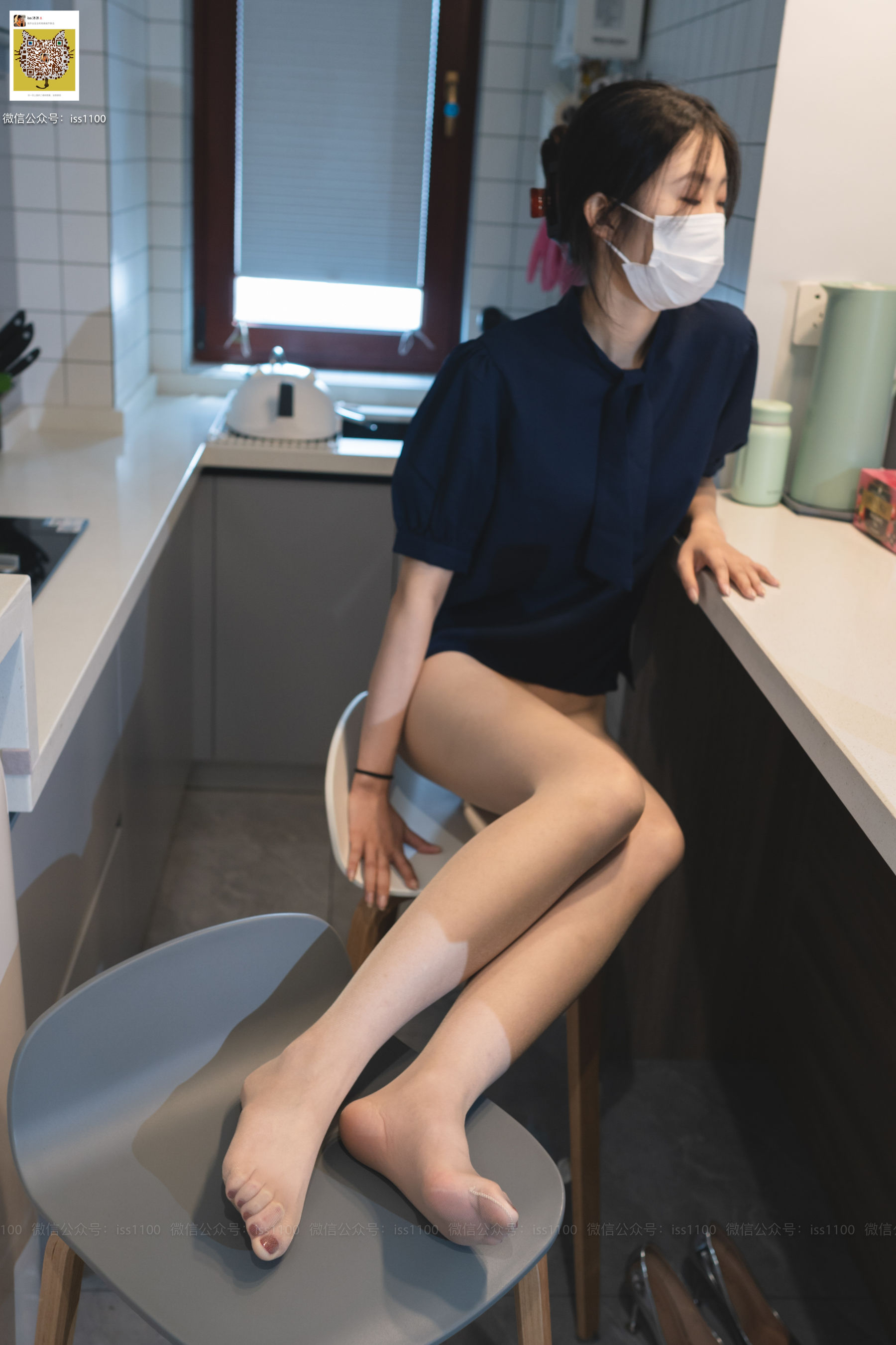 美晗 蓝色衬衫-图64