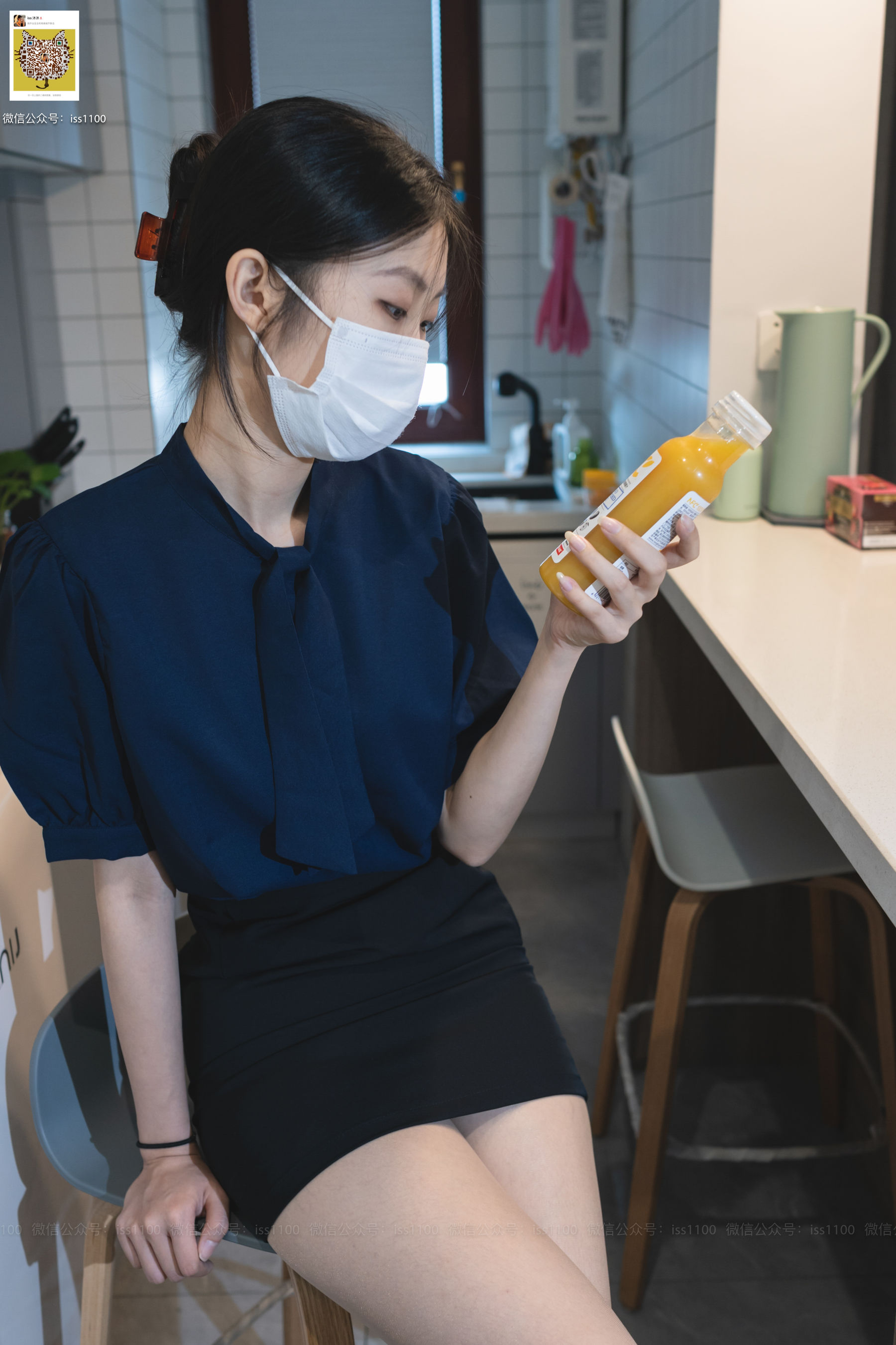 美晗 蓝色衬衫-图68