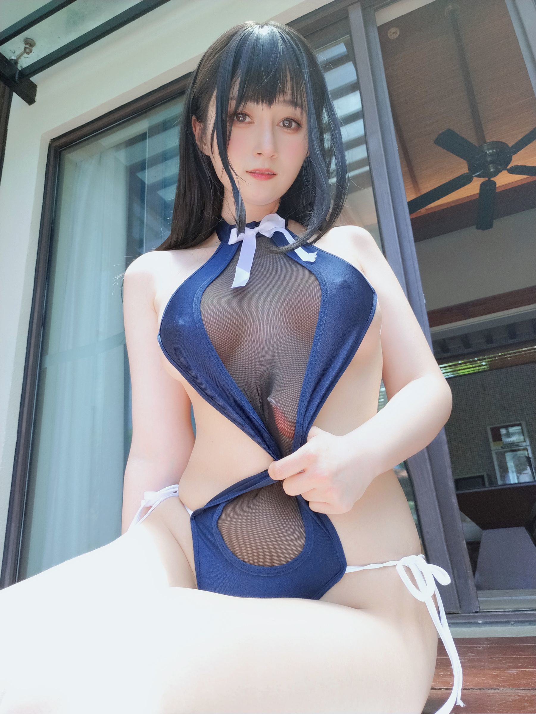 Coser小姐姐白银 - 镂空泳衣-图11