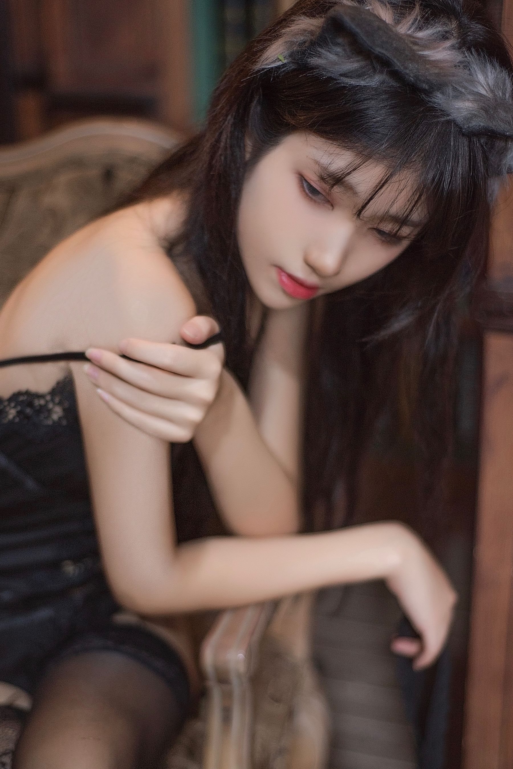 动漫博主南桃Momoko - 黑内衣-图14