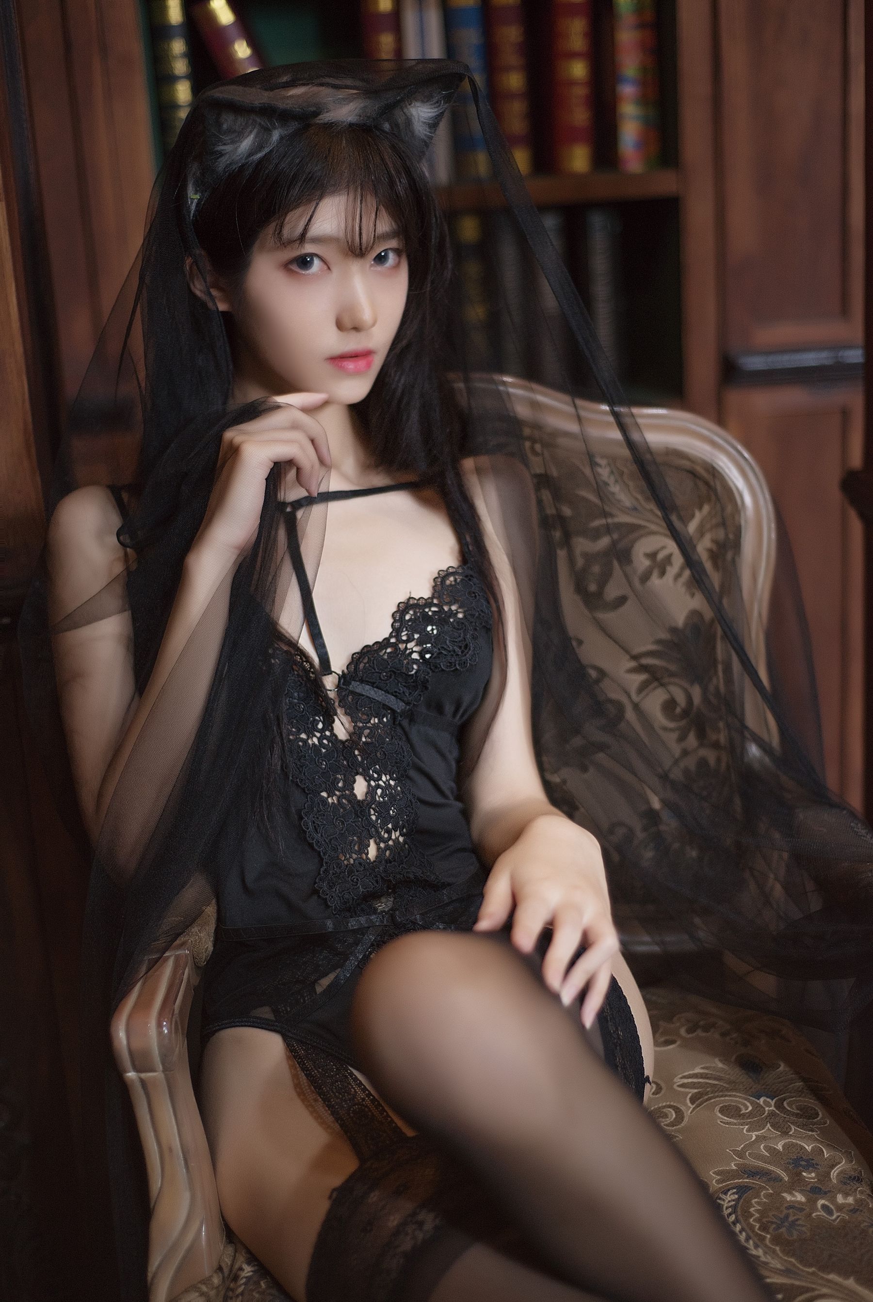 动漫博主南桃Momoko - 黑内衣-图16