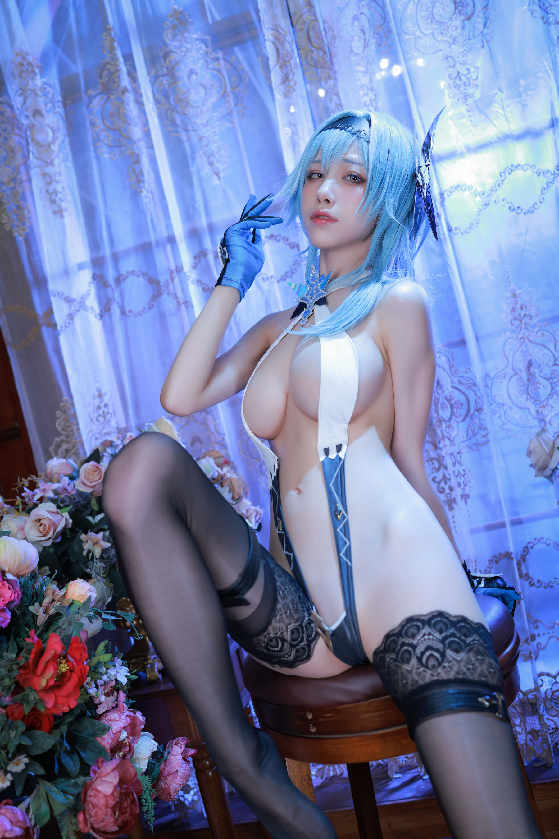 动漫博主水淼aqua - 原神优菈 内衣-图48