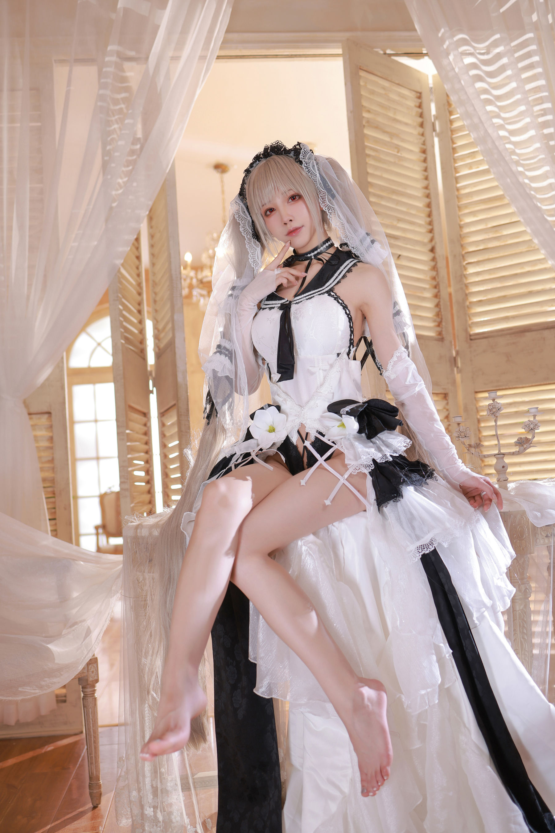 动漫博主水淼aqua - 碧蓝航线 可畏 婚纱-图29