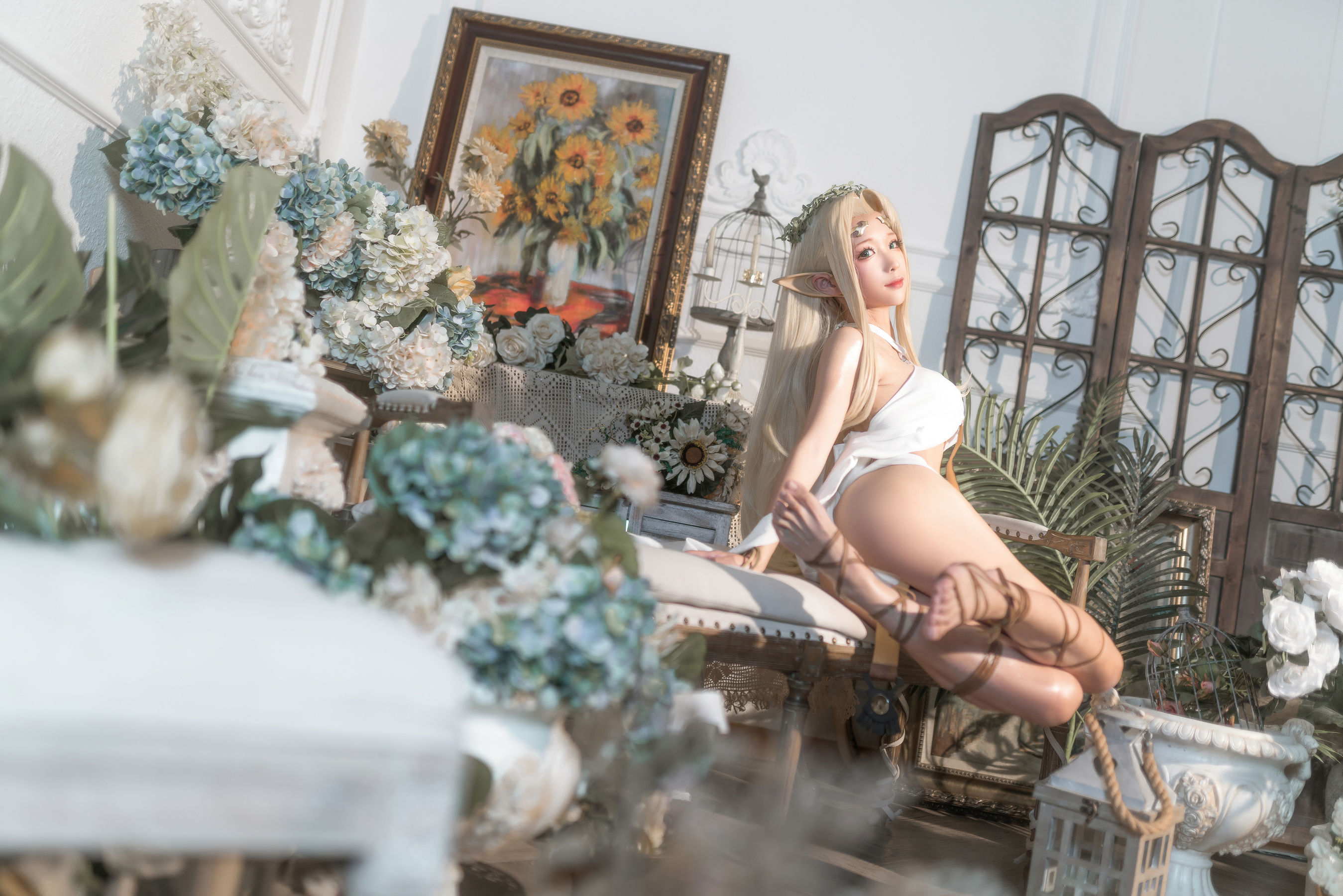 动漫博主蠢沫沫 - 白精灵 原设-图2