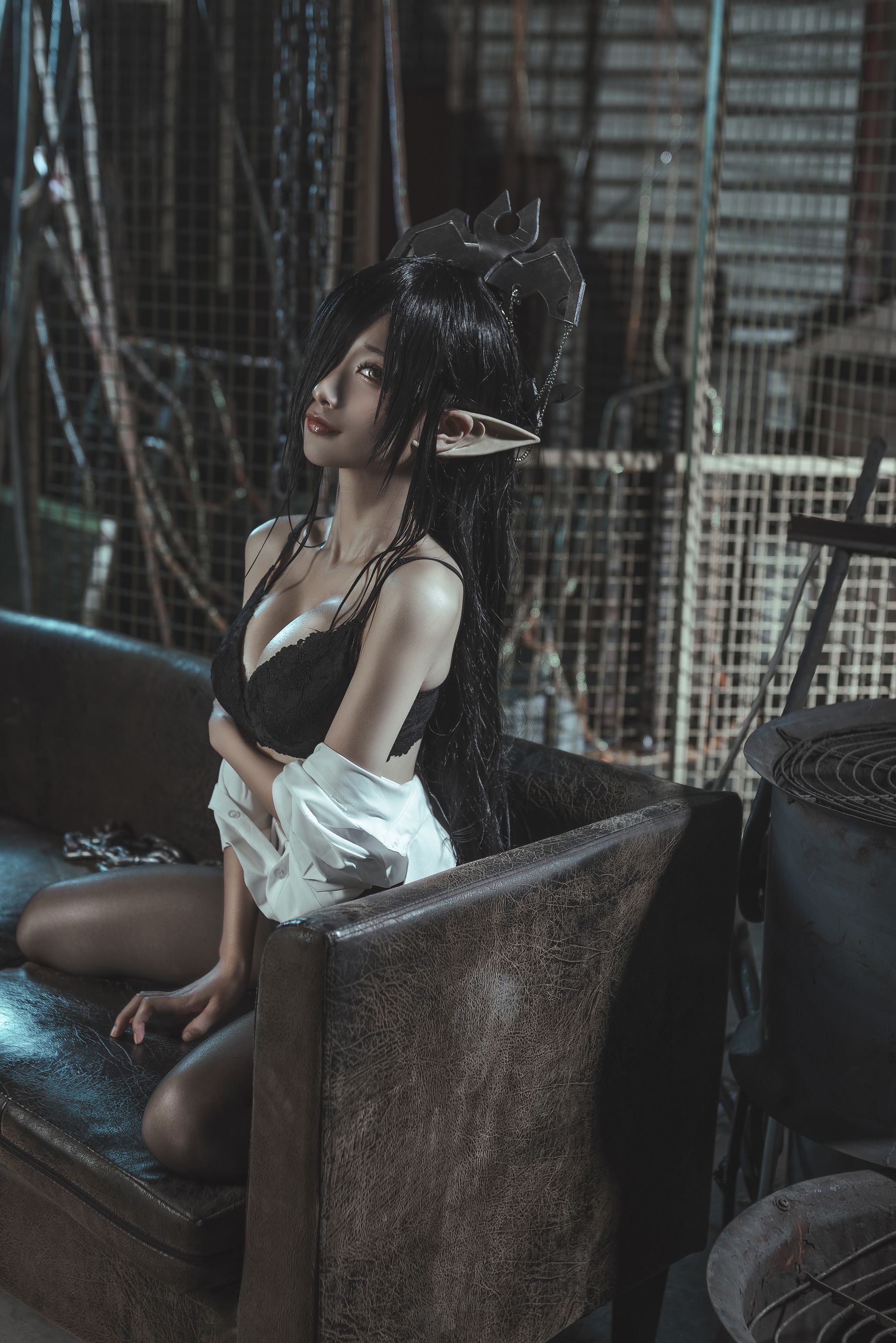 动漫博主蠢沫沫 - 黑兽女王 OL制服-图15