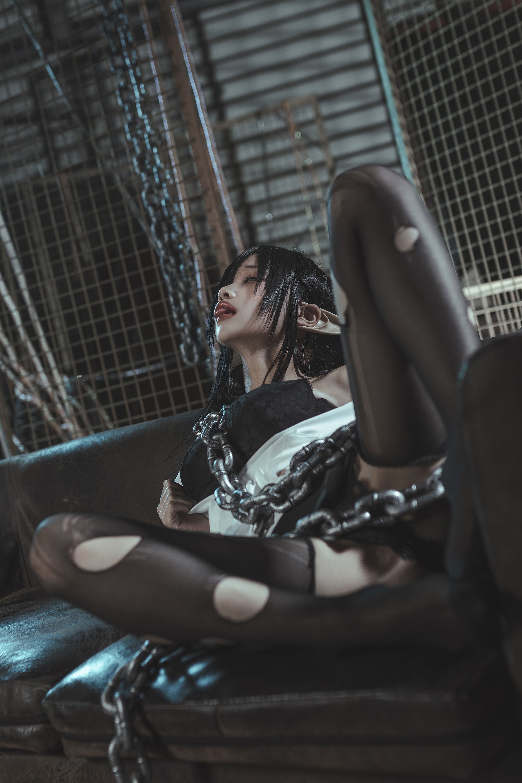 动漫博主蠢沫沫 - 黑兽女王 OL制服-图30