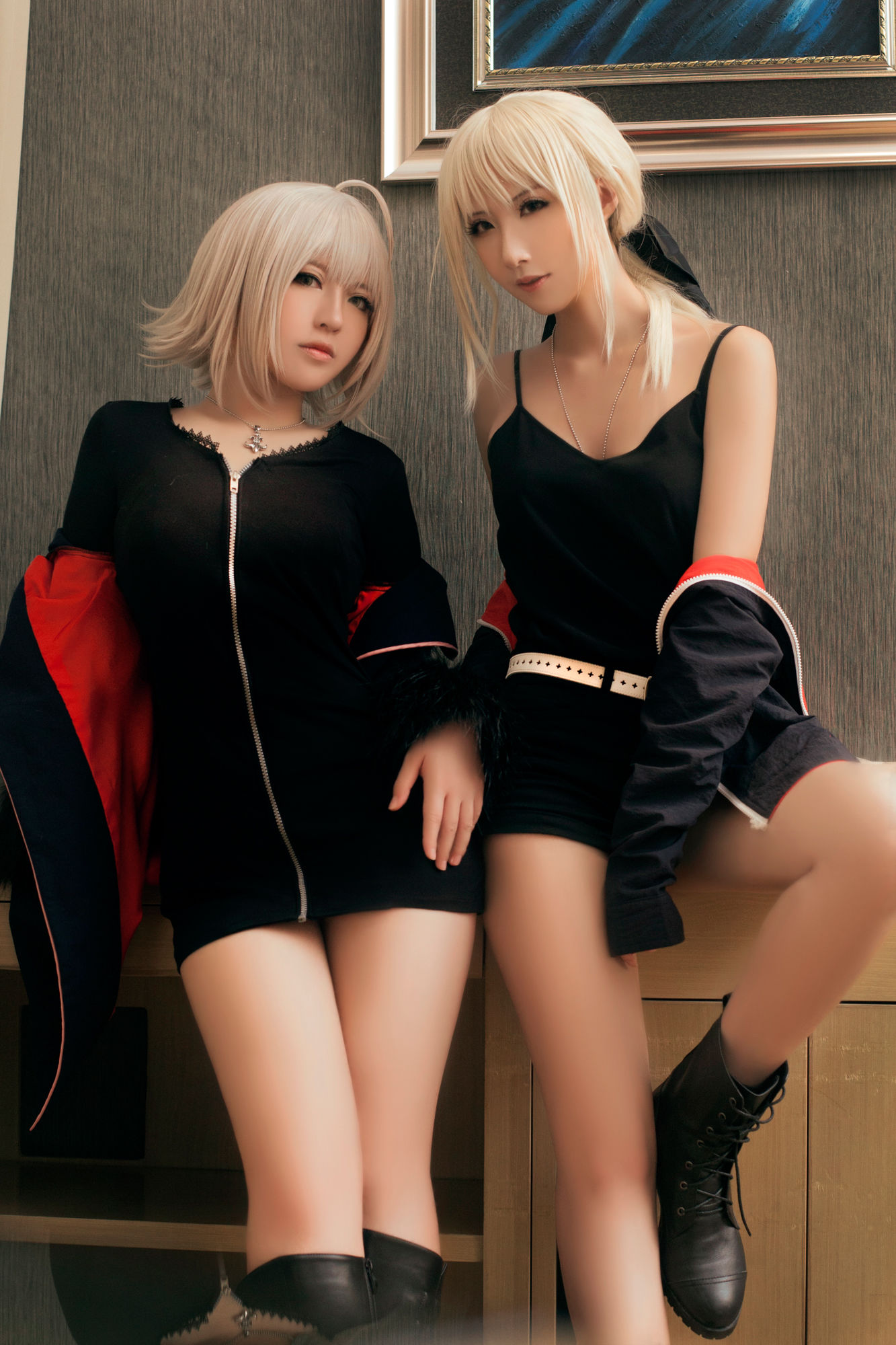 半半子&索索sophia - 黑贞2-图26