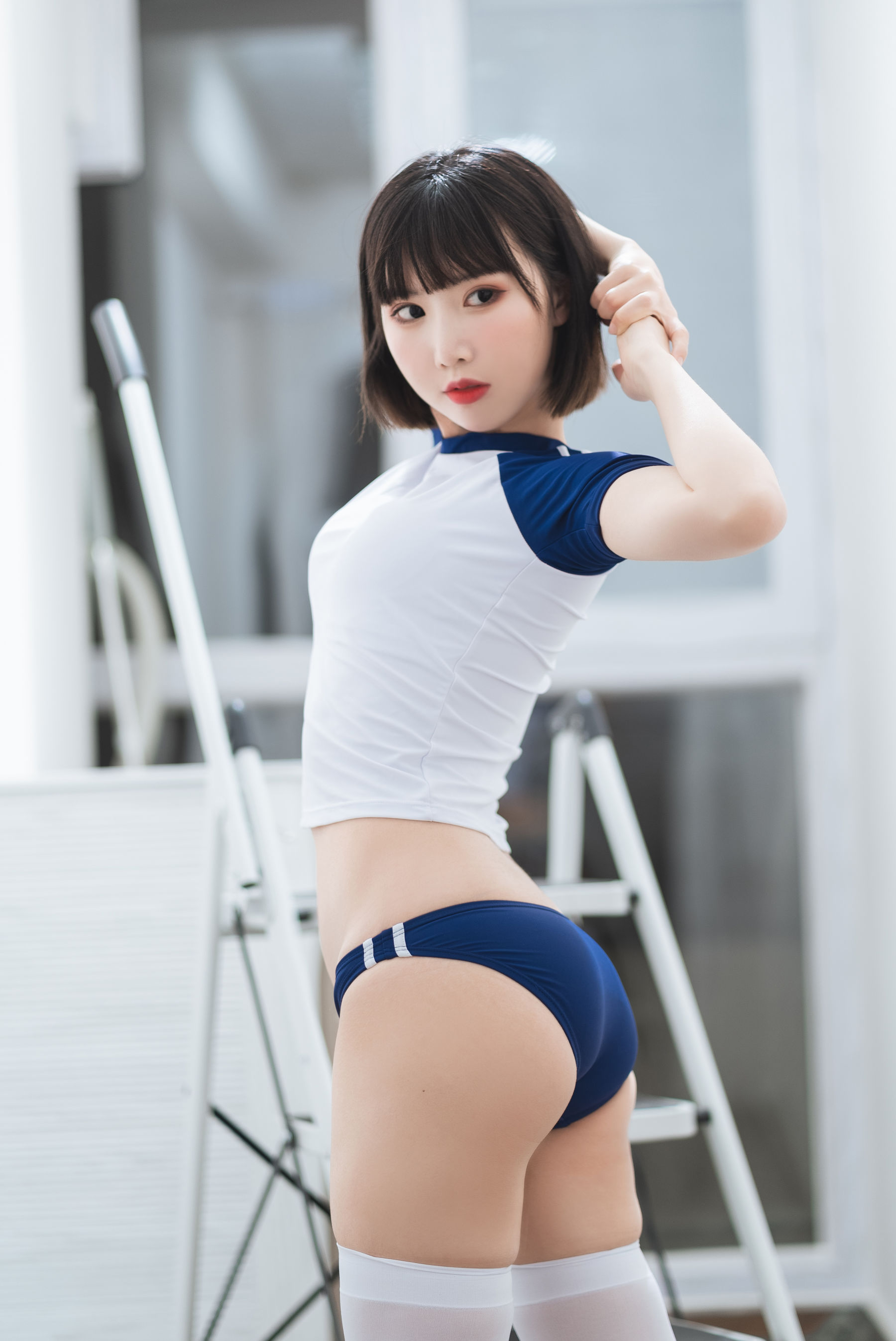 可爱人气Coser面饼仙儿 - 体操服-图1