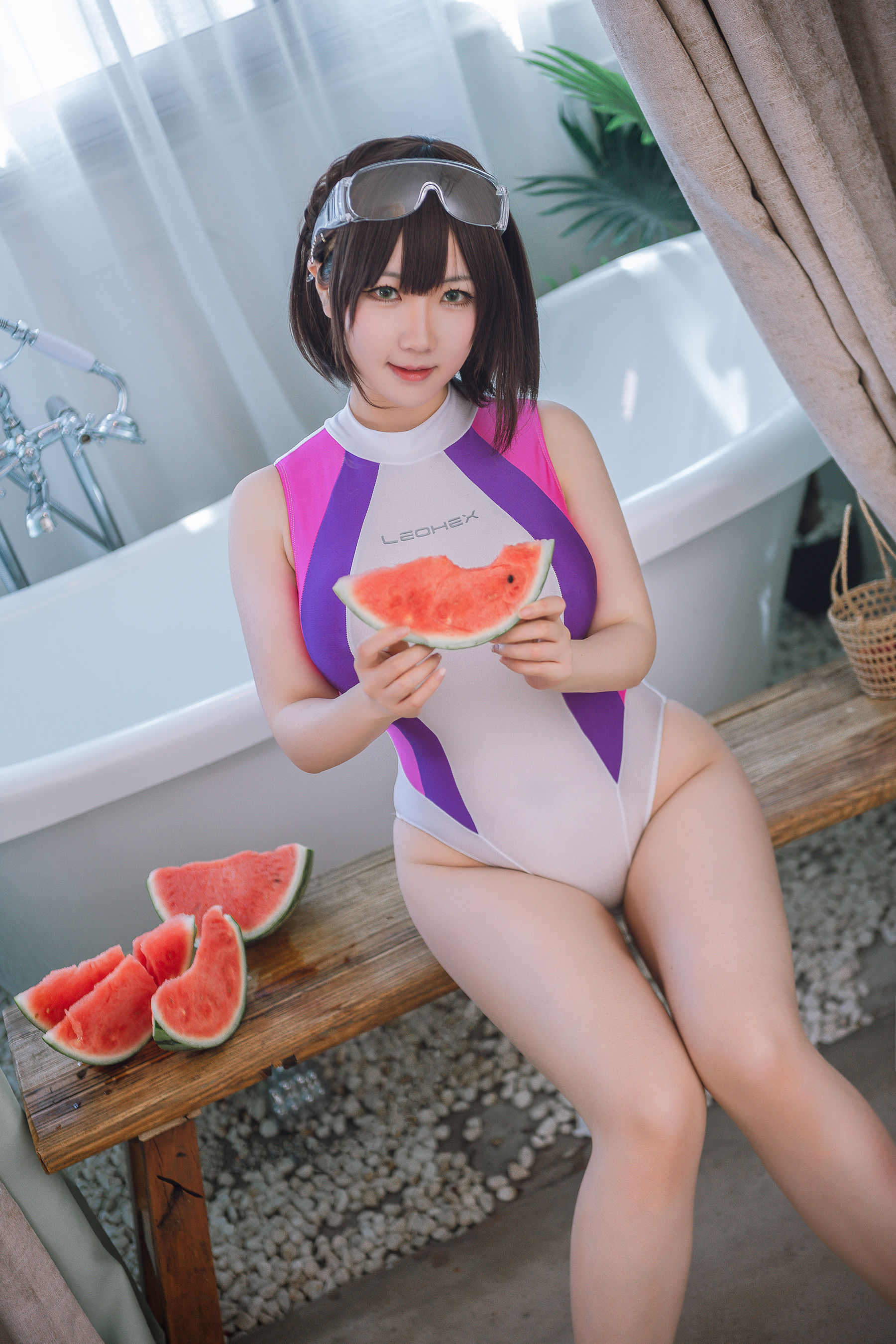 微肉感萌妹是本末末 - 竞泳水着-图8