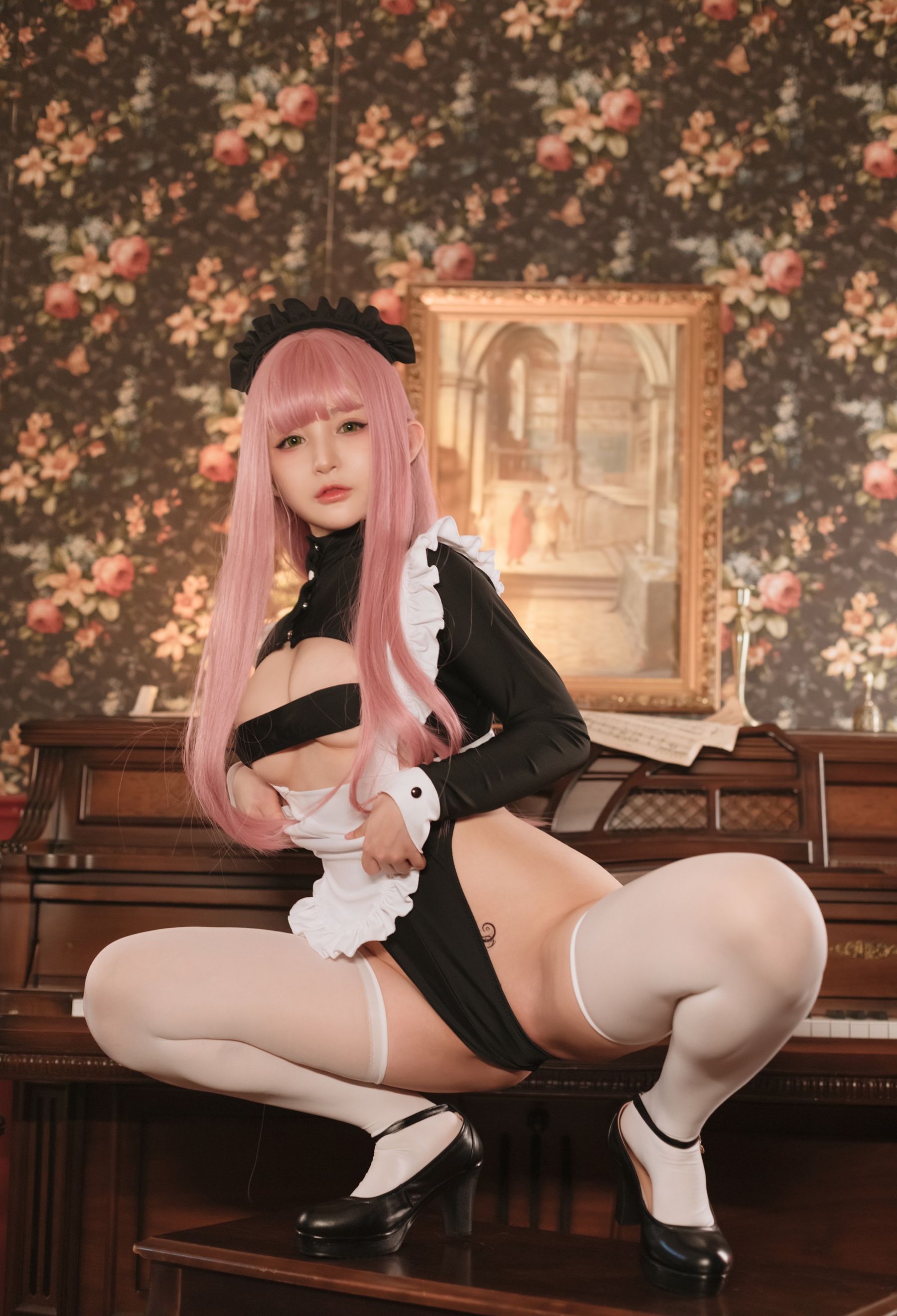 桜井宁宁 - 复古女仆-图38