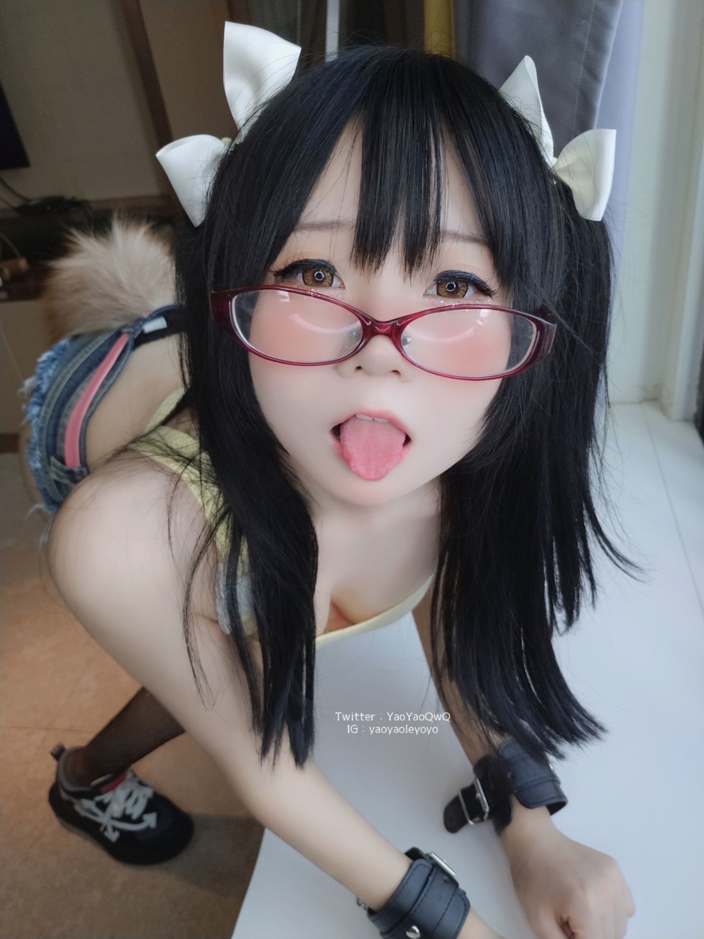 萌妹子Coser摇摇乐yoyo fantia まず自分撮りを見る…… (2021-8.23)-图45