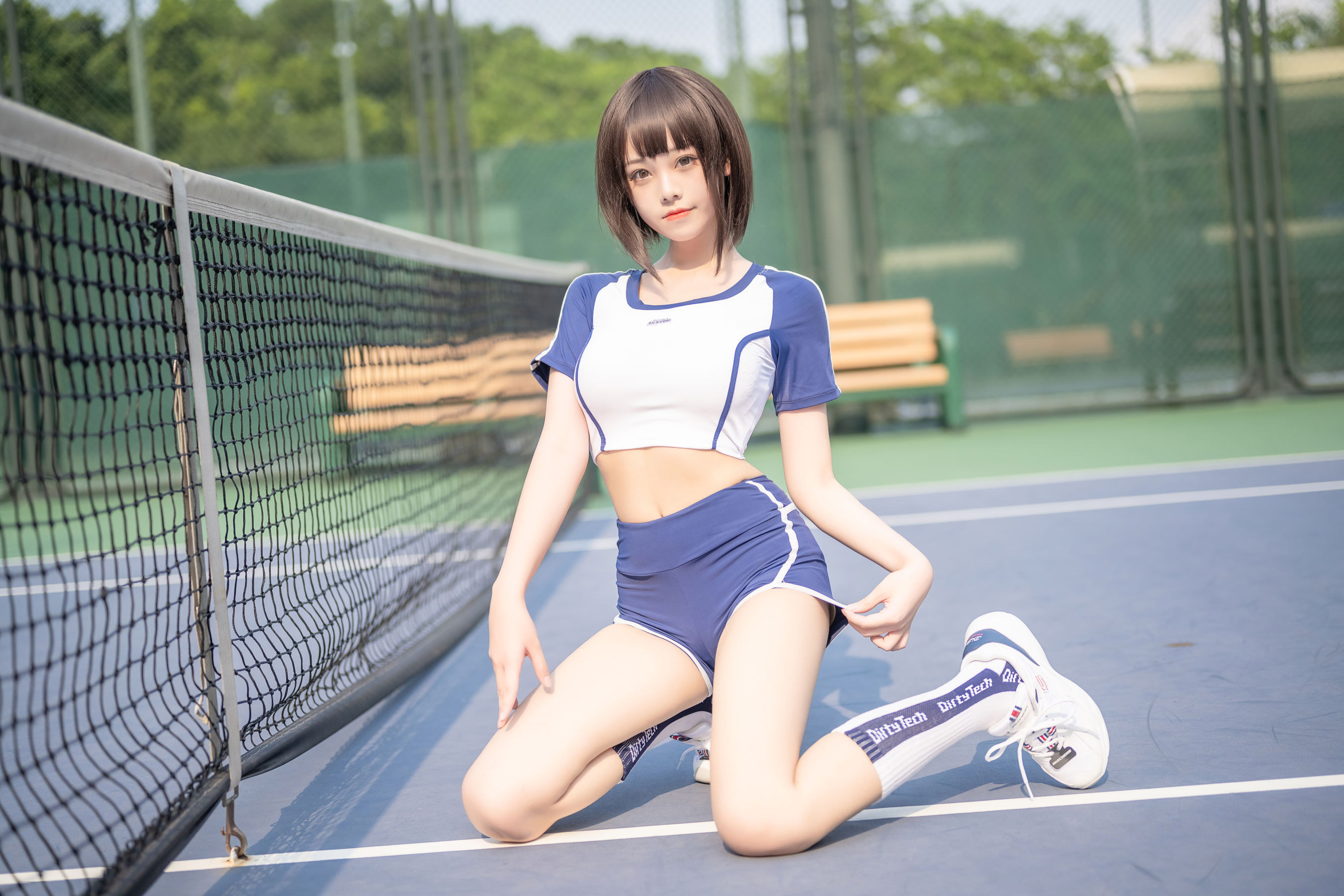 萌系小姐姐蜜汁猫裘 - 体操服-图10