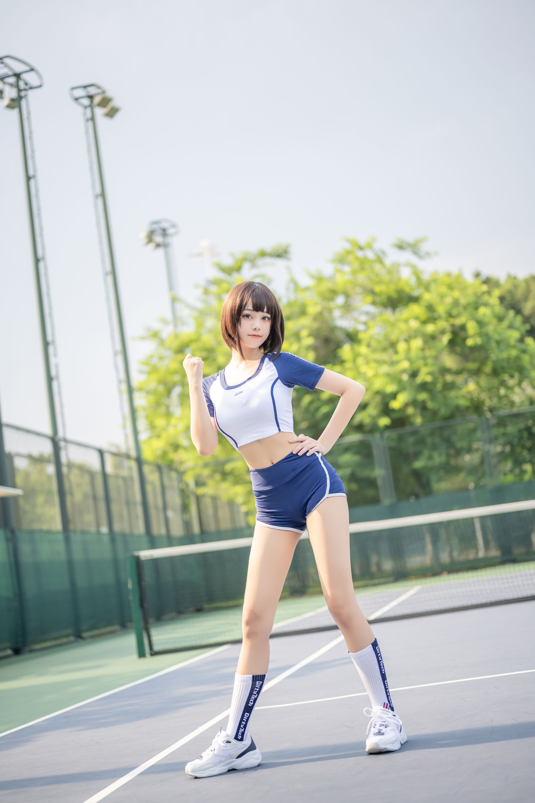 萌系小姐姐蜜汁猫裘 - 体操服-图13