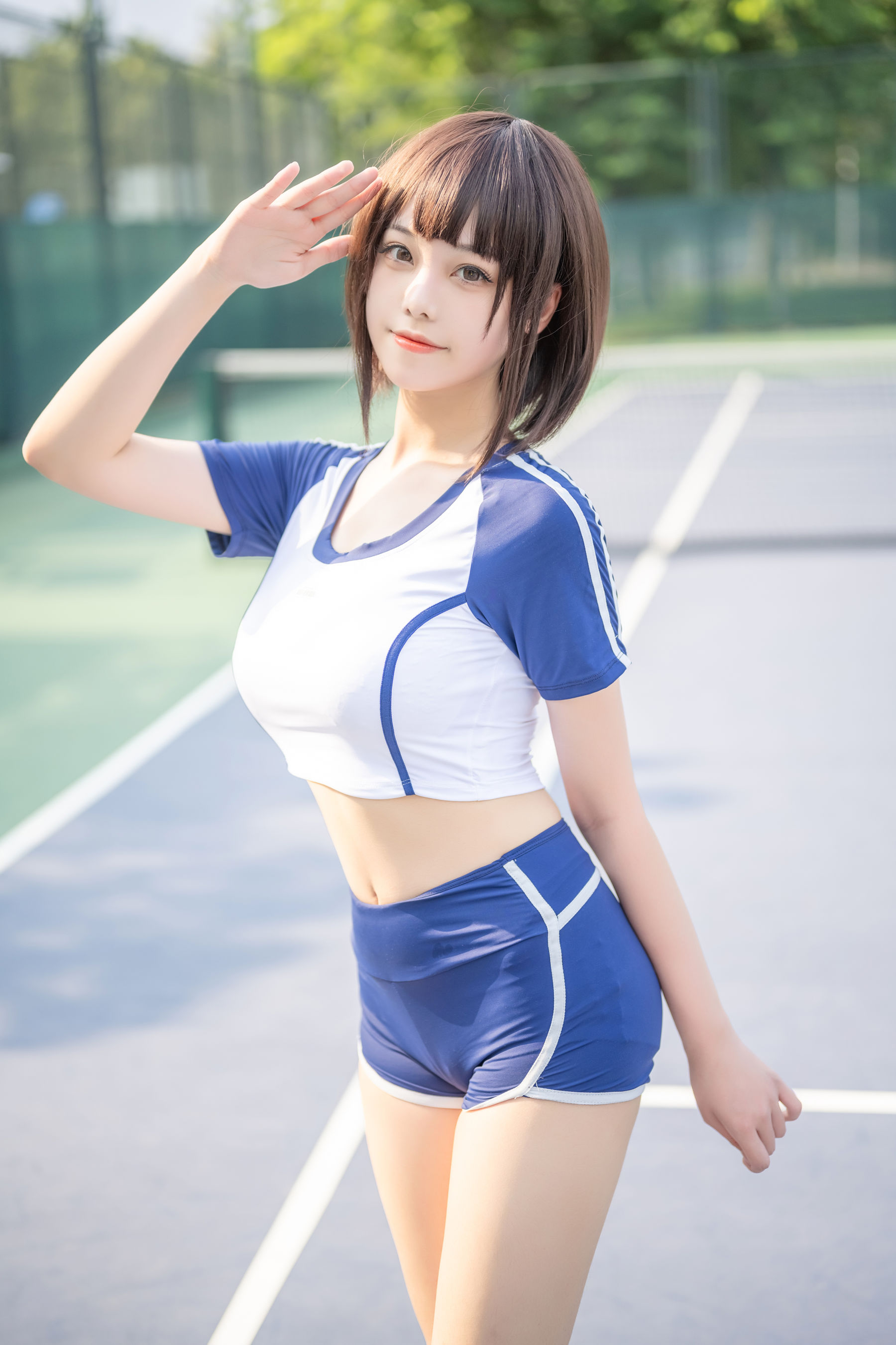 萌系小姐姐蜜汁猫裘 - 体操服-图14