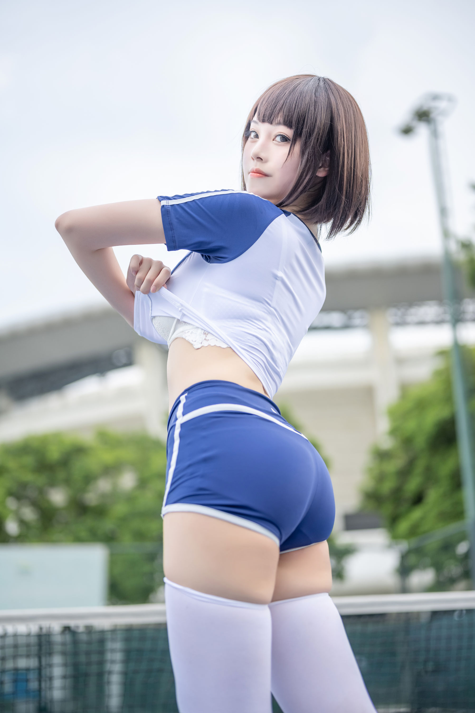 萌系小姐姐蜜汁猫裘 - 体操服-图30