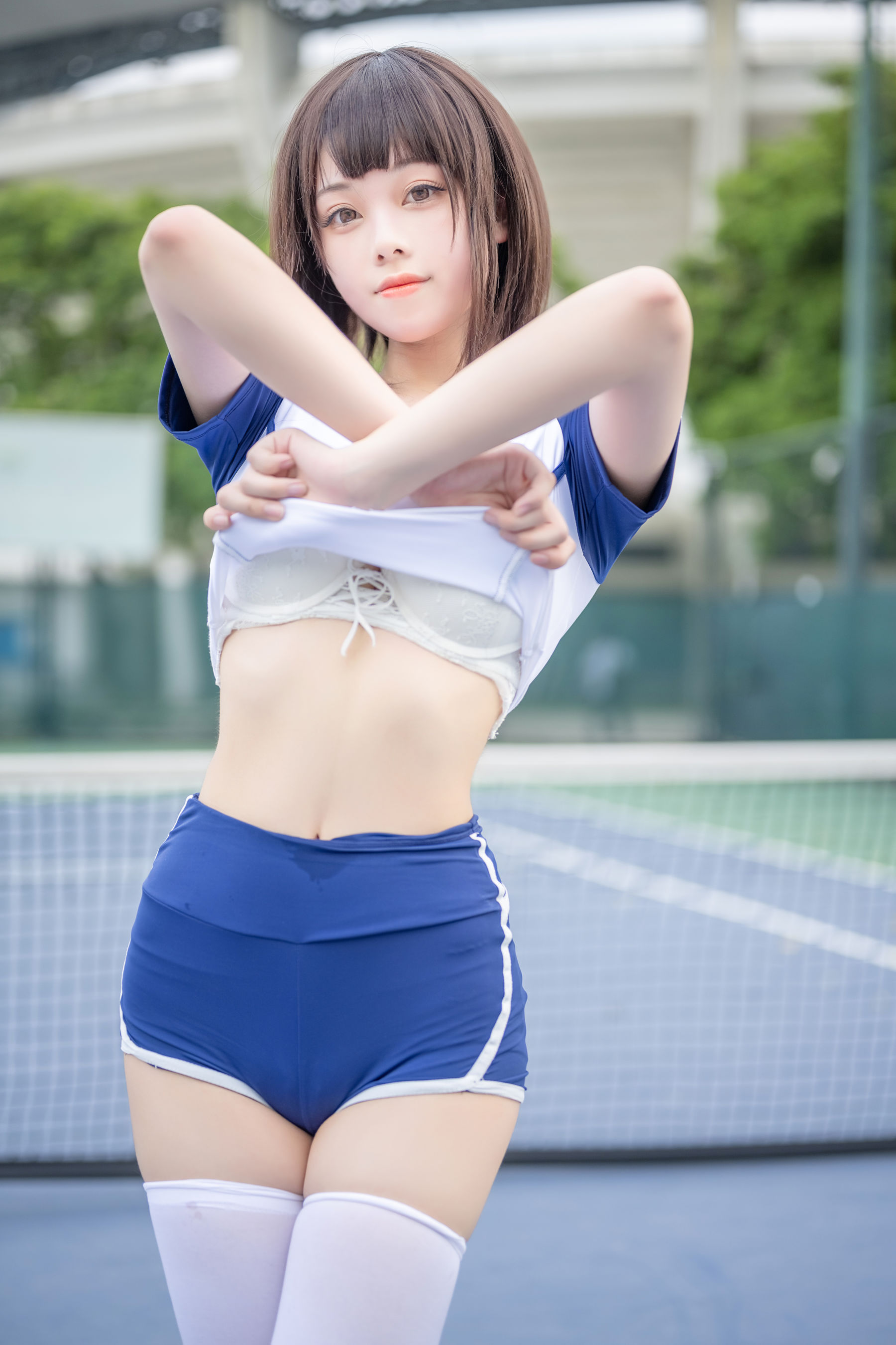 萌系小姐姐蜜汁猫裘 - 体操服-图31