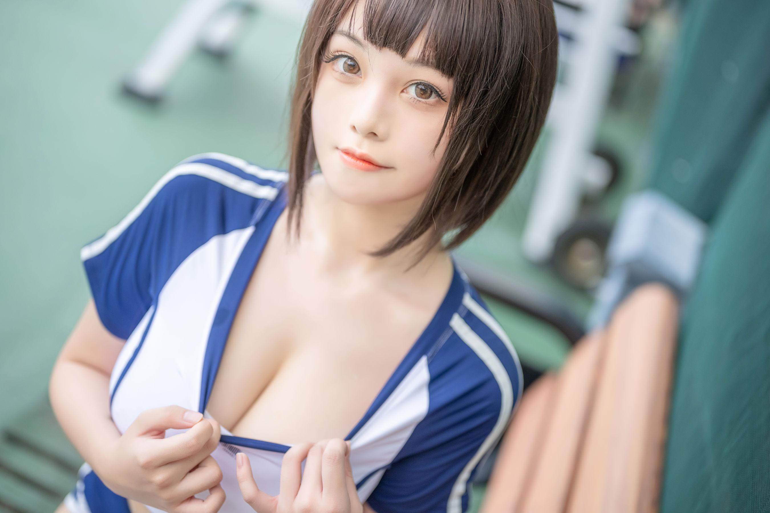 萌系小姐姐蜜汁猫裘 - 体操服-图37