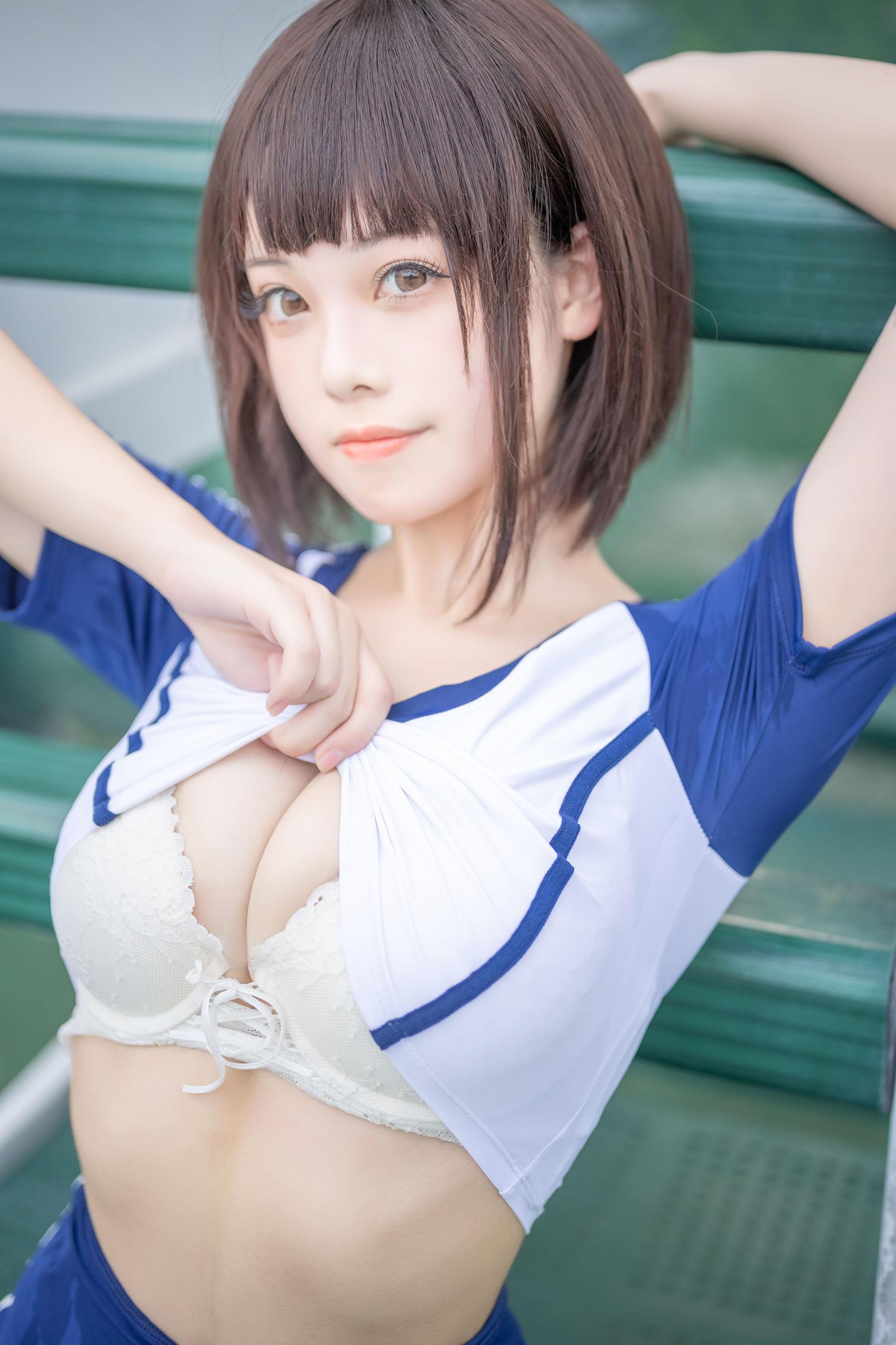 萌系小姐姐蜜汁猫裘 - 体操服-图41