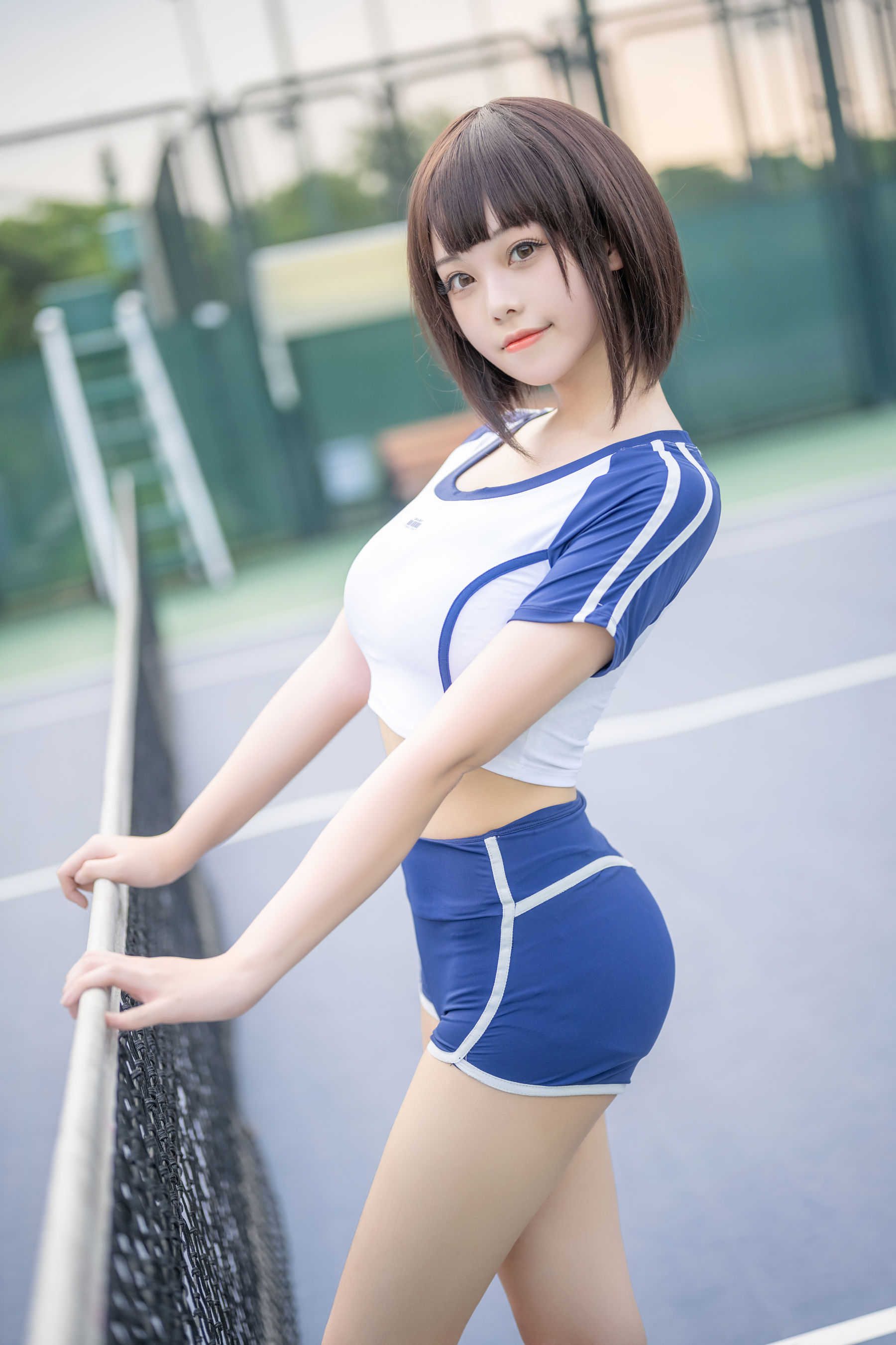 萌系小姐姐蜜汁猫裘 - 体操服-图4