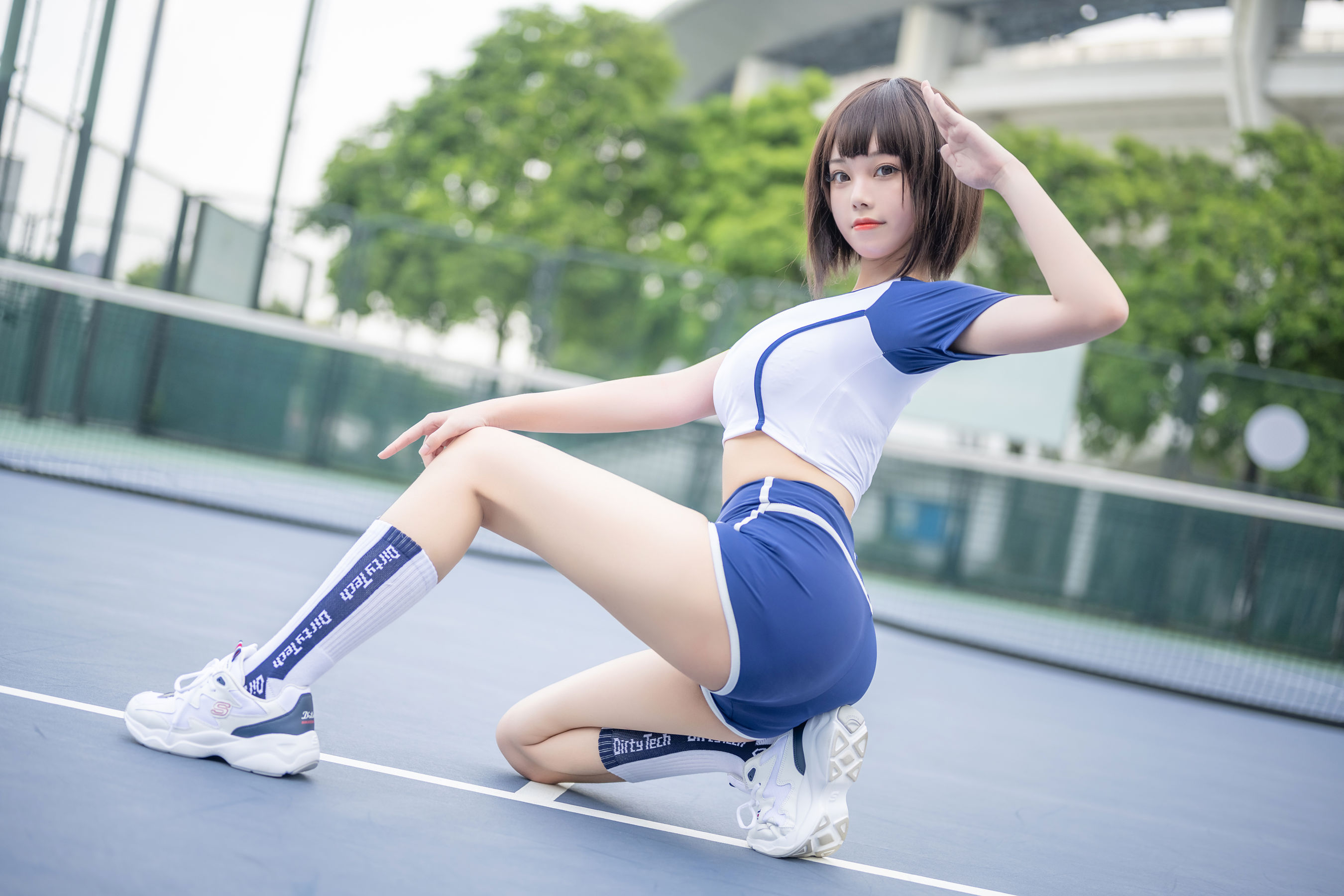萌系小姐姐蜜汁猫裘 - 体操服-图8