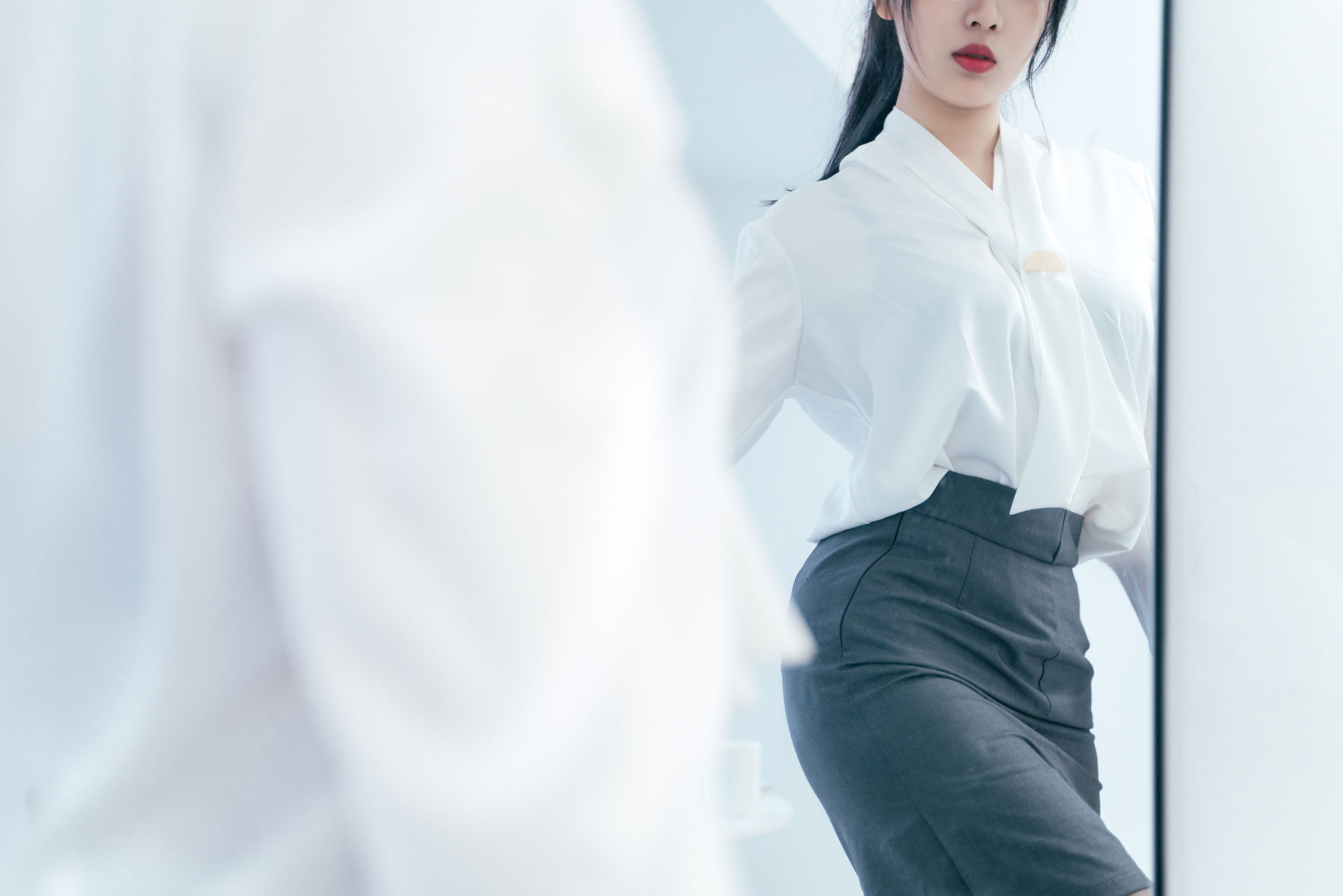 轩萧学姐 - OL私袜诱惑-图32