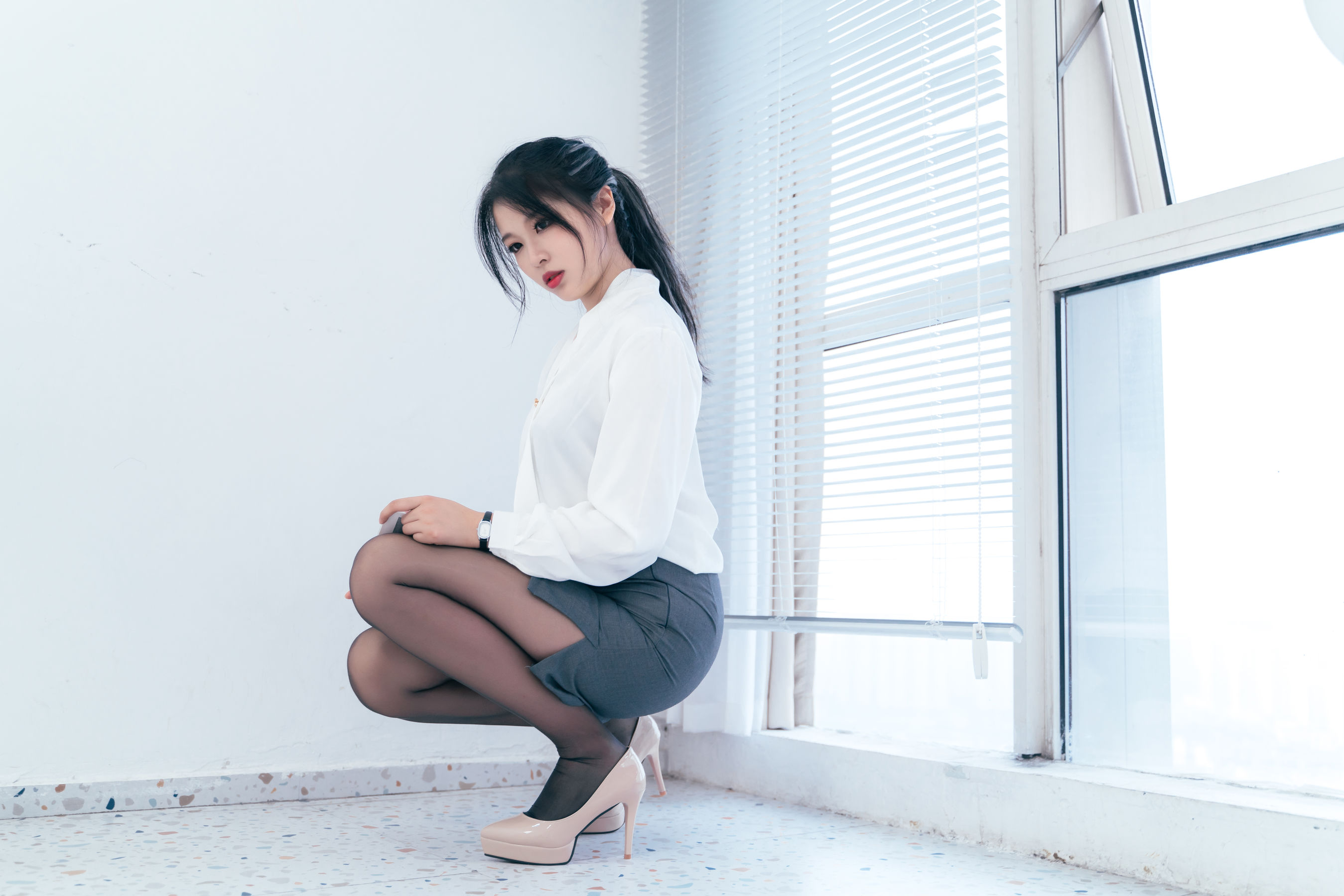 轩萧学姐 - OL私袜诱惑-图4