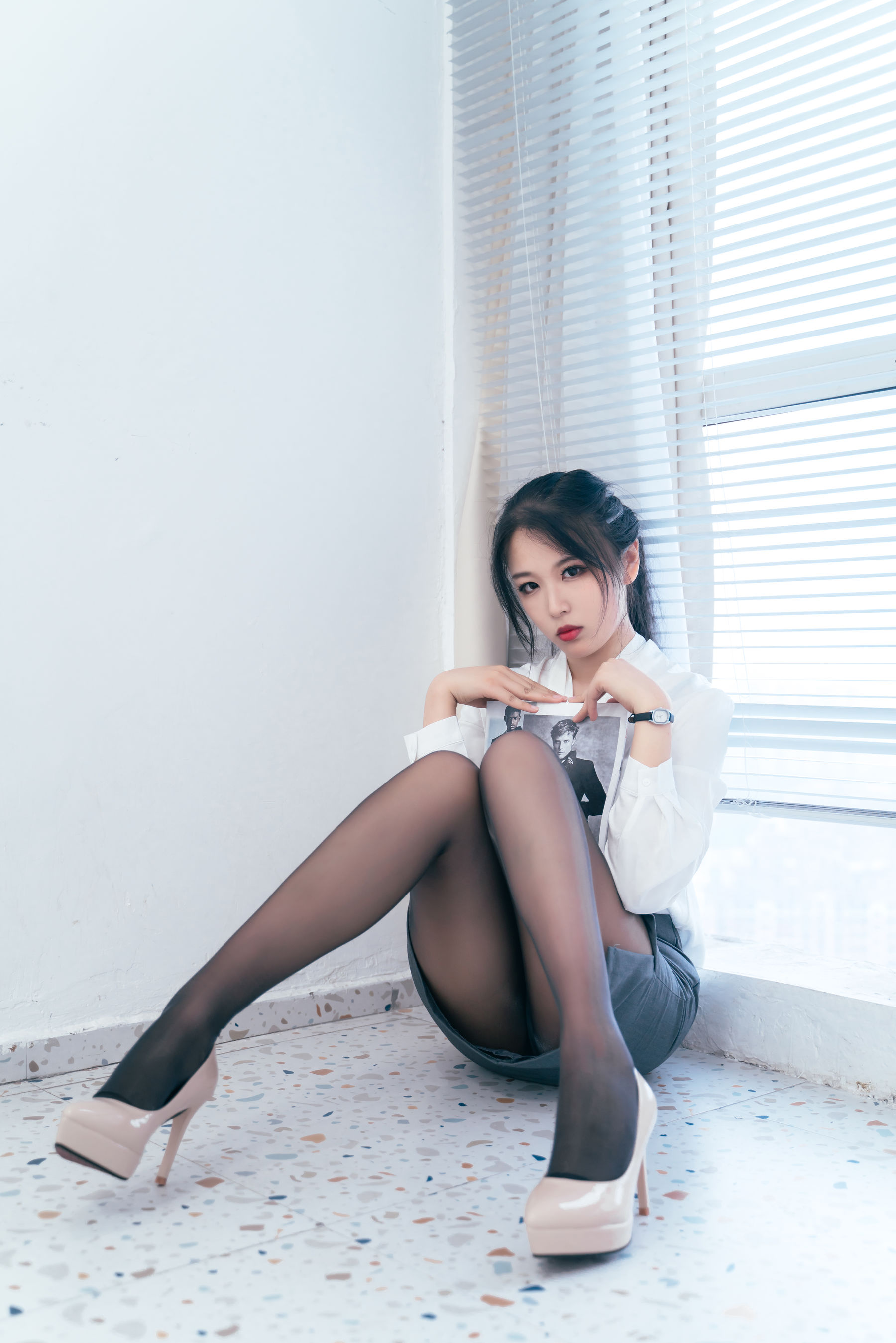 轩萧学姐 - OL私袜诱惑-图5