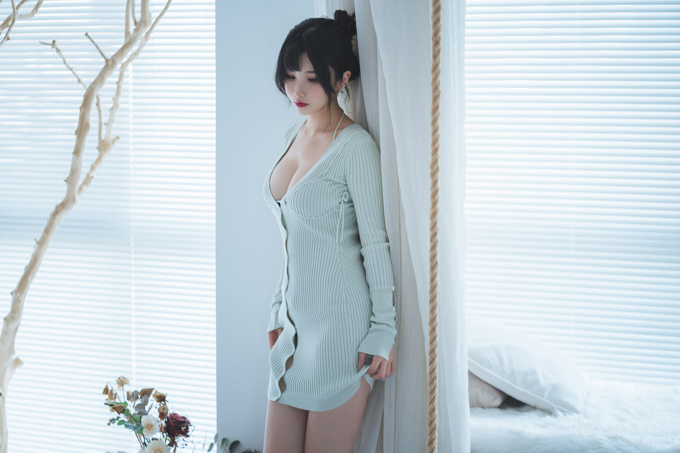 COS福利rioko凉凉子 - 人妻毛衣-图5