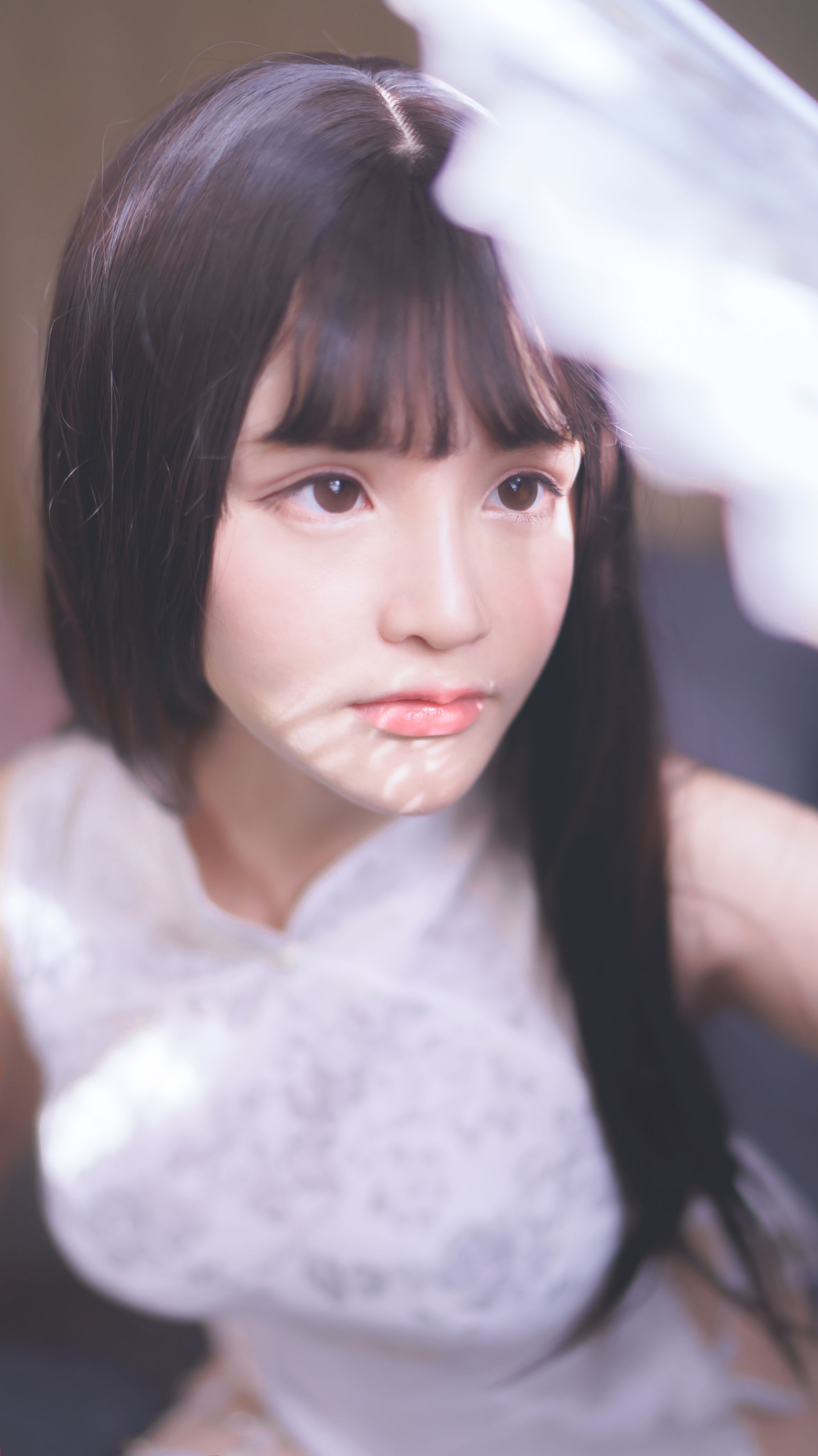 前羽_rr - 白丝旗袍-图0