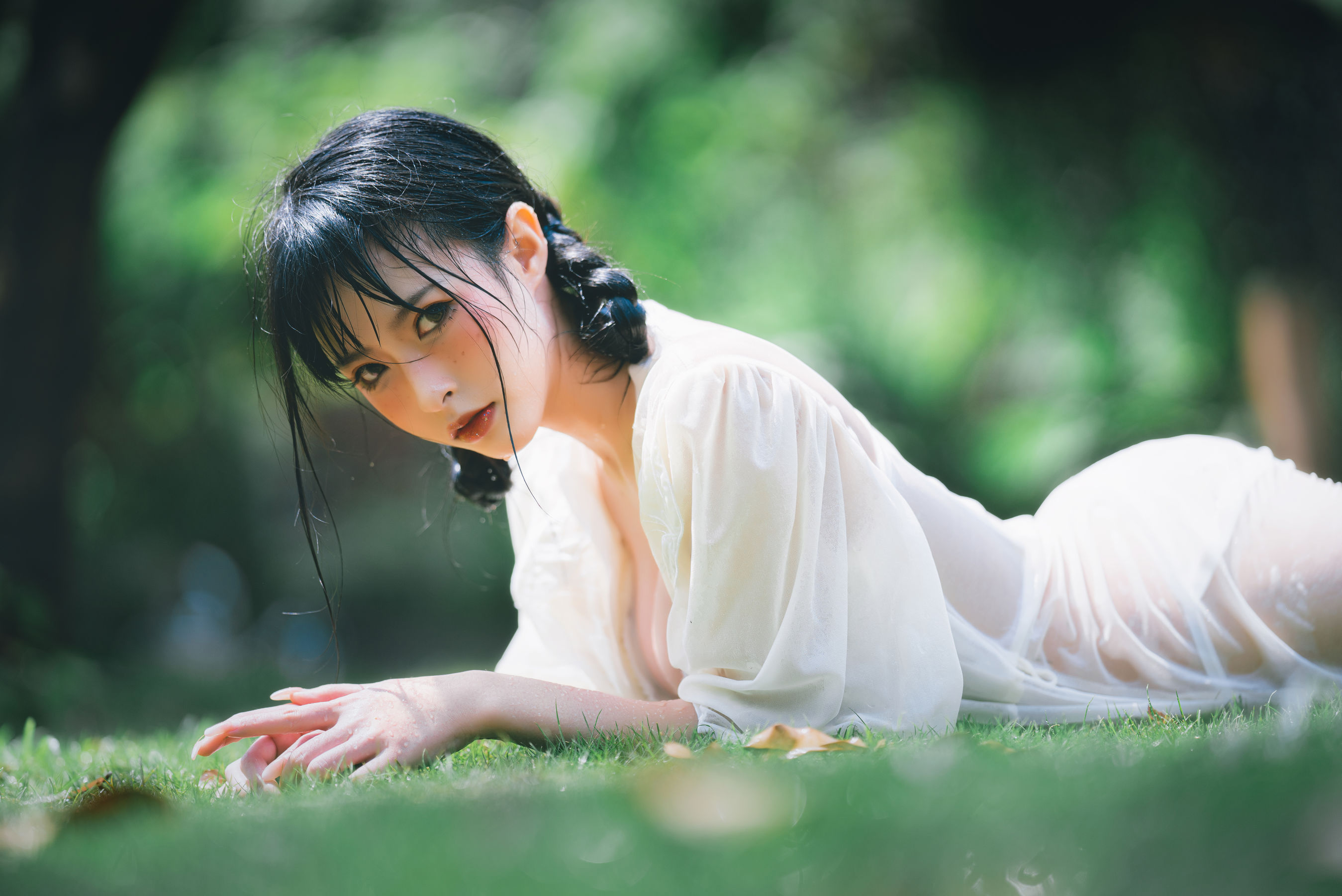 尤物清水由乃 - 湿水洛丽塔-图14