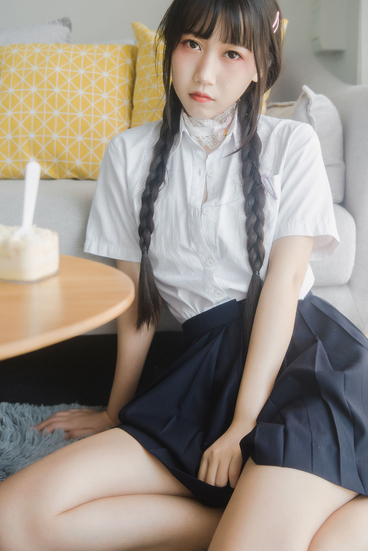 微博人气Coser不呆猫 - 奶油少女-图0