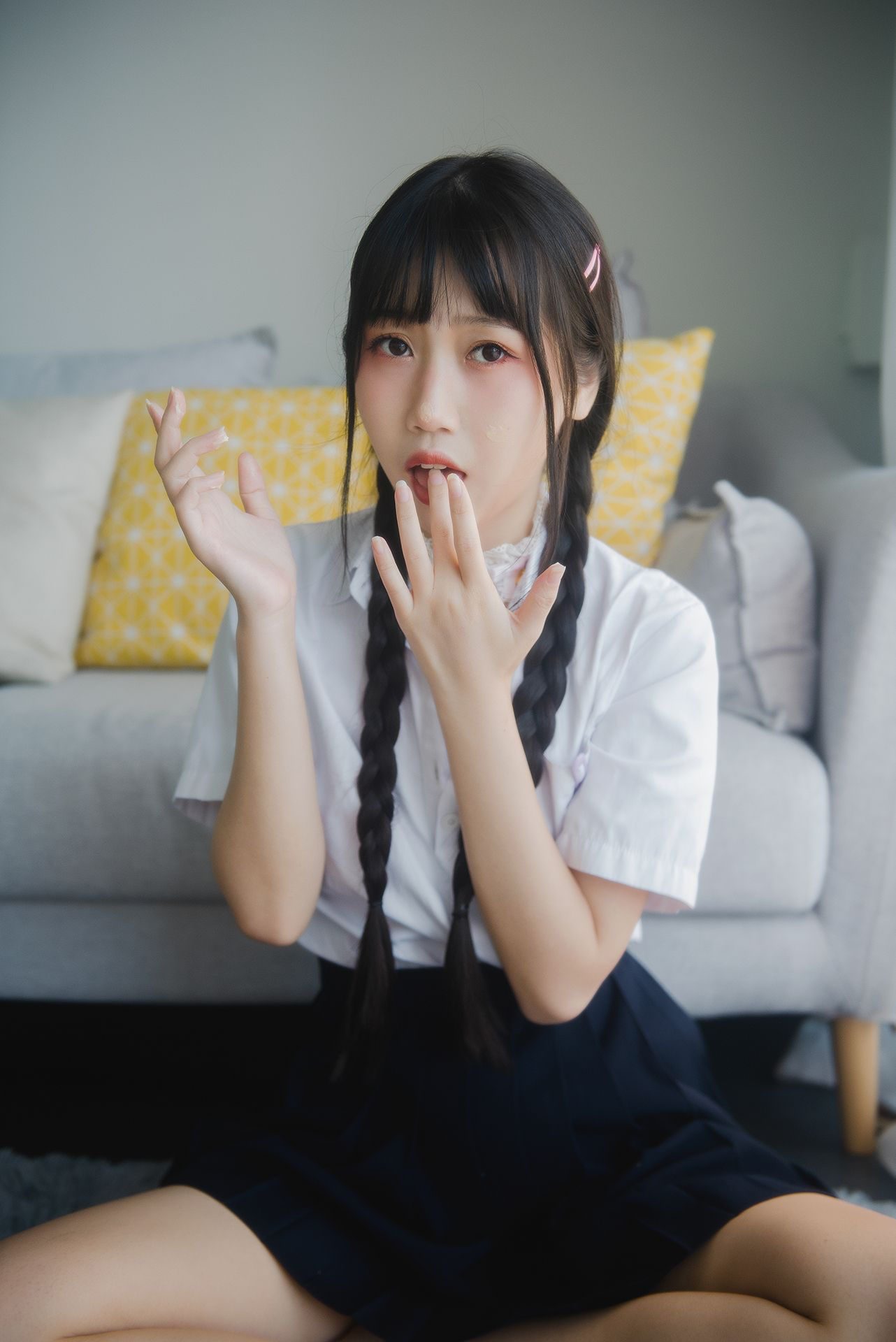 微博人气Coser不呆猫 - 奶油少女-图10