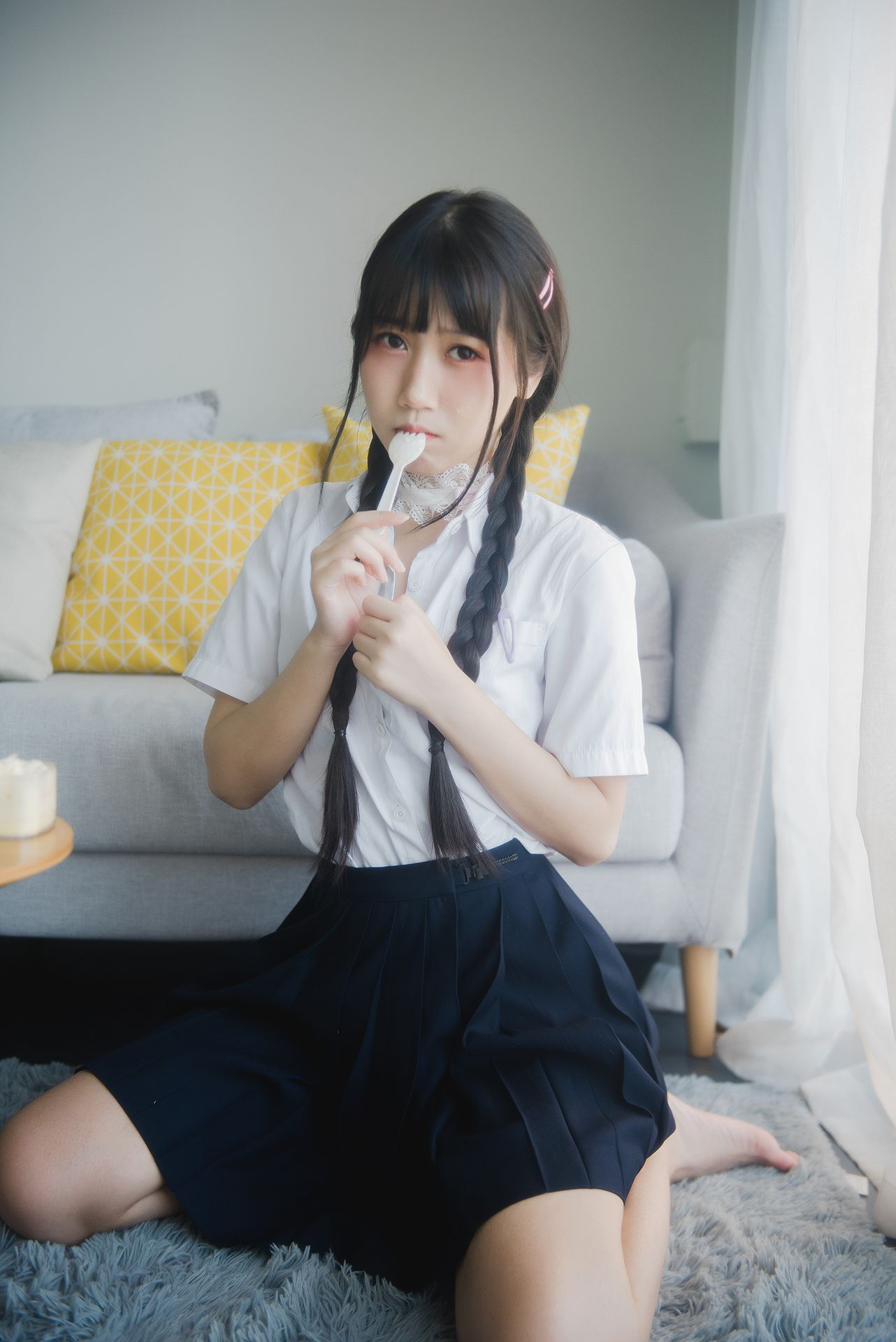 微博人气Coser不呆猫 - 奶油少女-图18