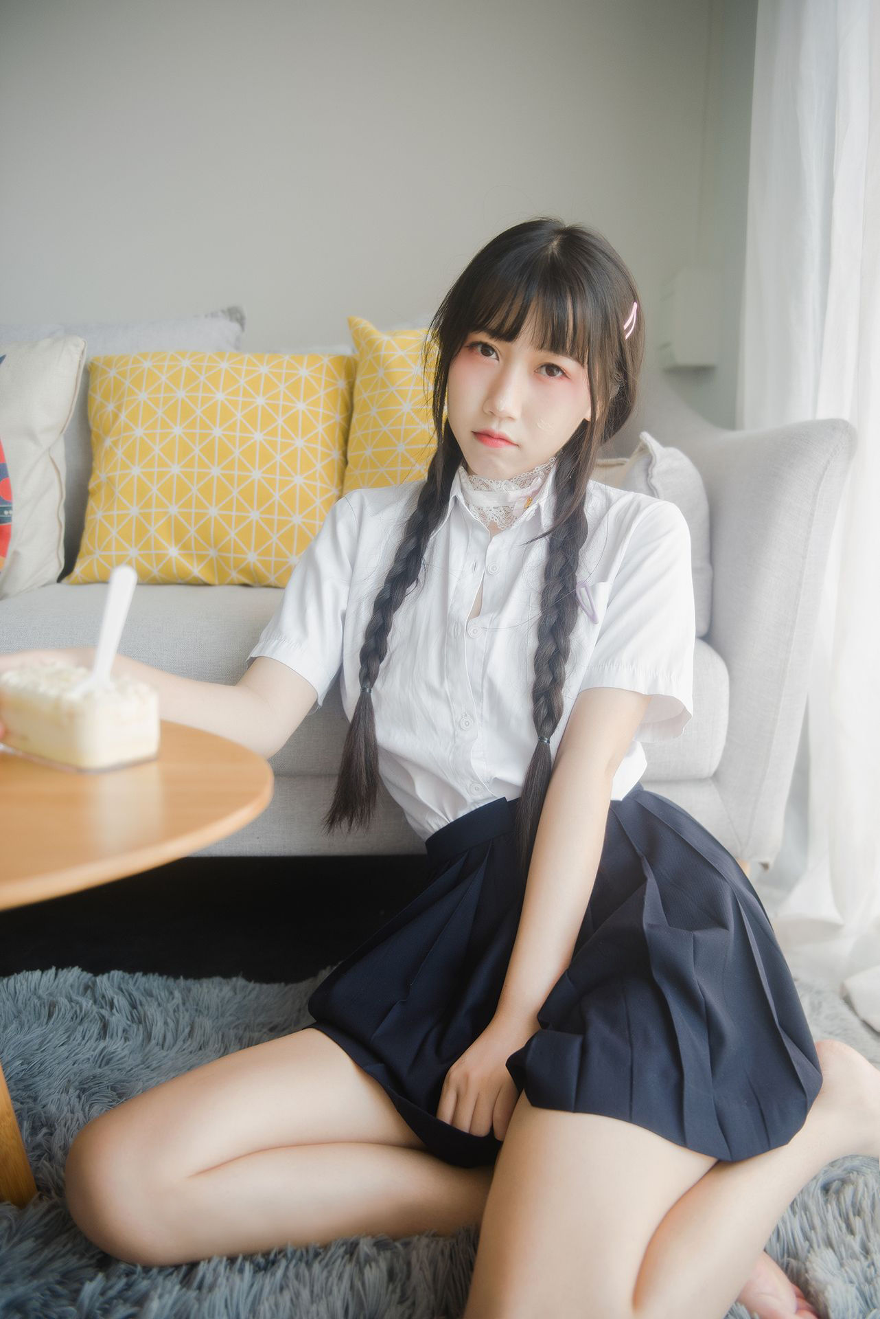 微博人气Coser不呆猫 - 奶油少女-图1