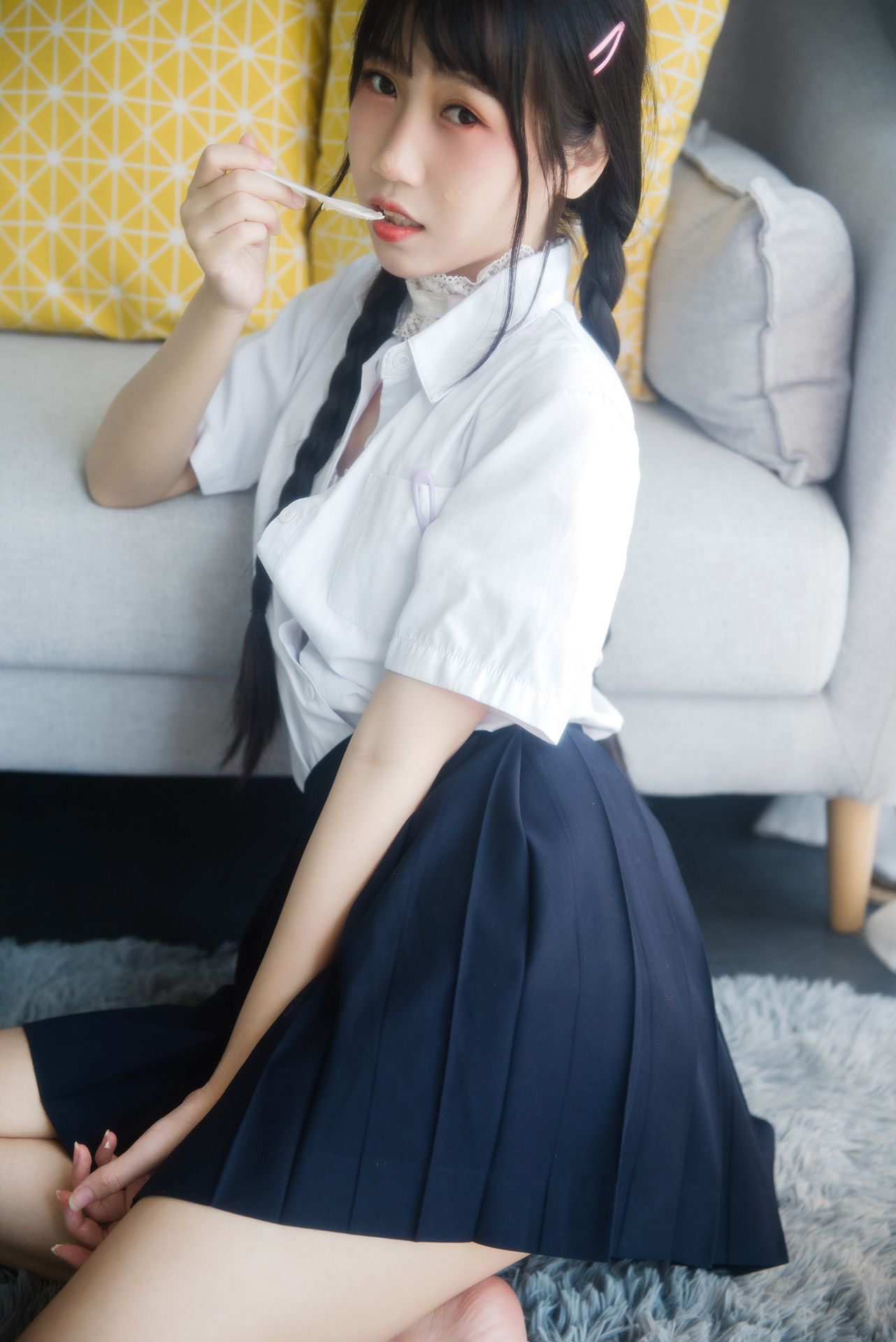 微博人气Coser不呆猫 - 奶油少女-图21