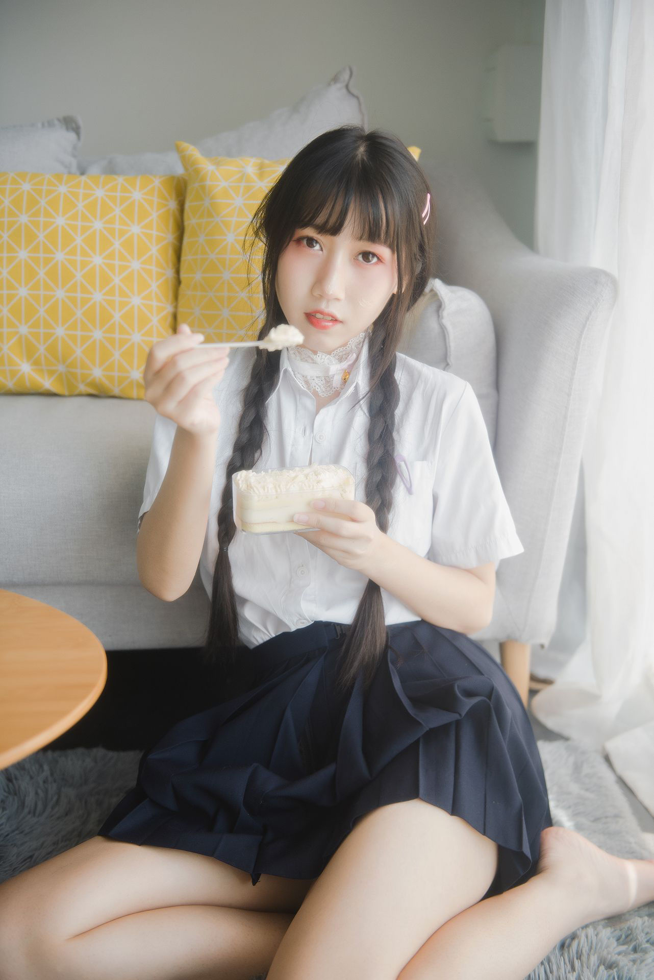 微博人气Coser不呆猫 - 奶油少女-图2