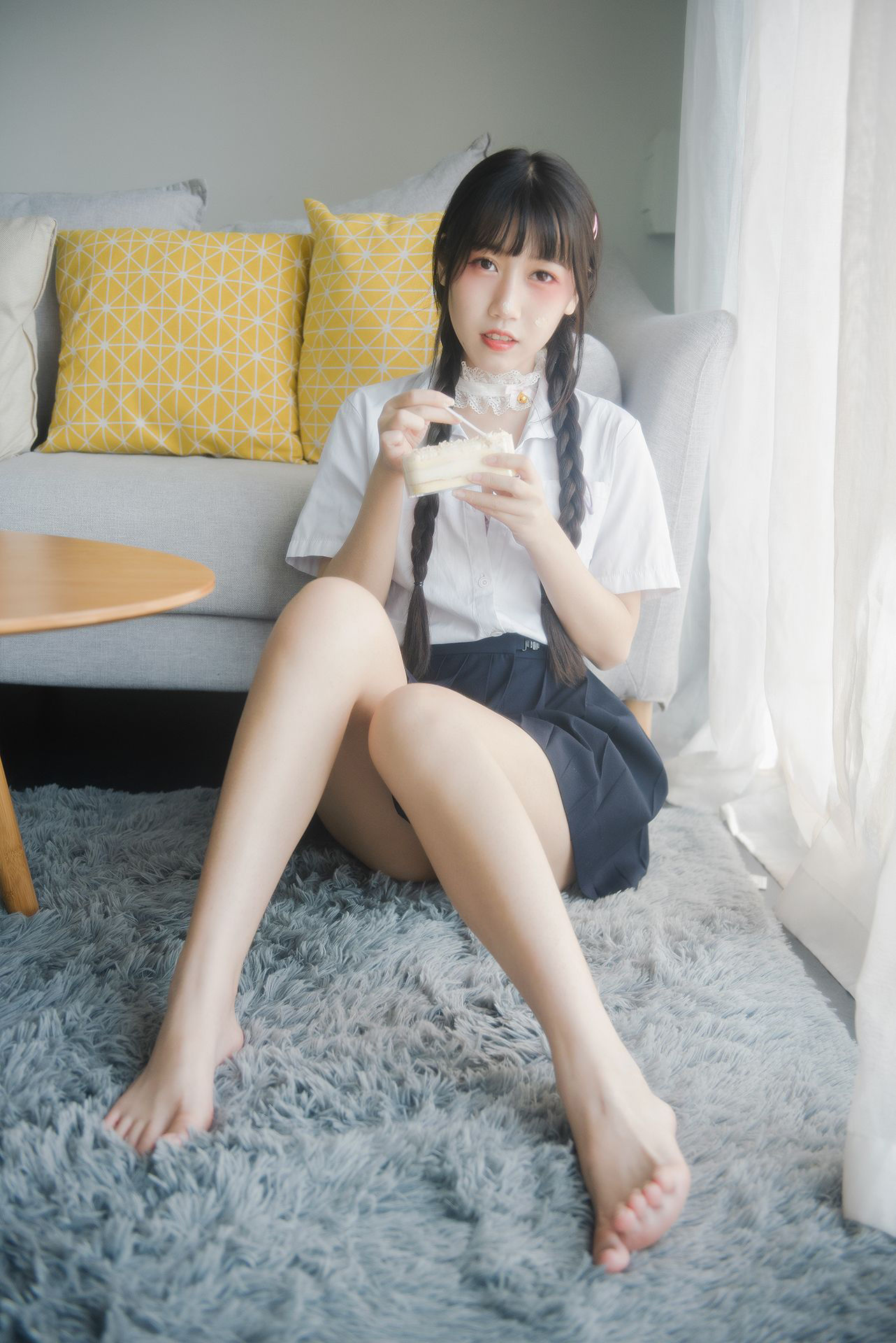 微博人气Coser不呆猫 - 奶油少女-图3
