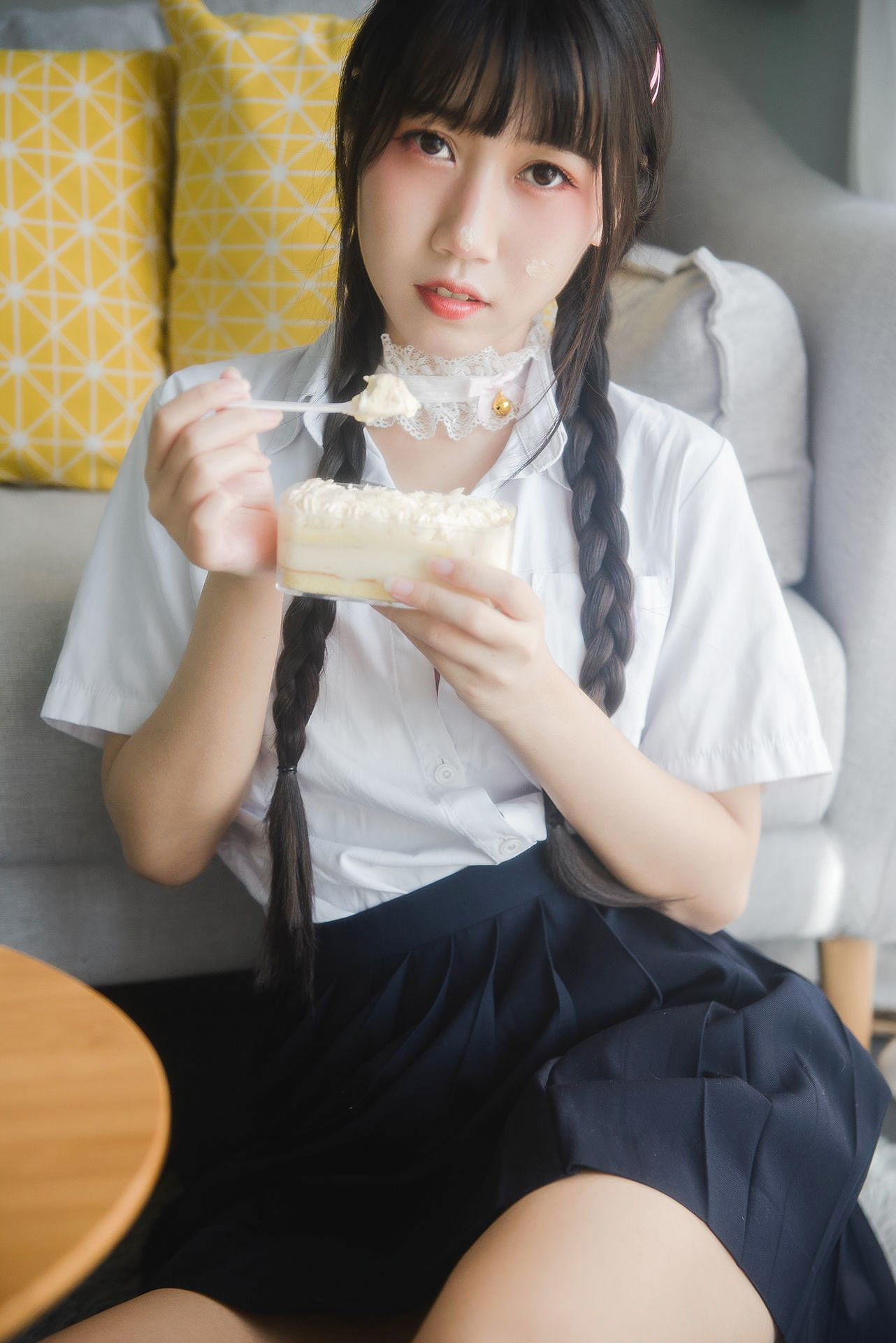 微博人气Coser不呆猫 - 奶油少女-图4