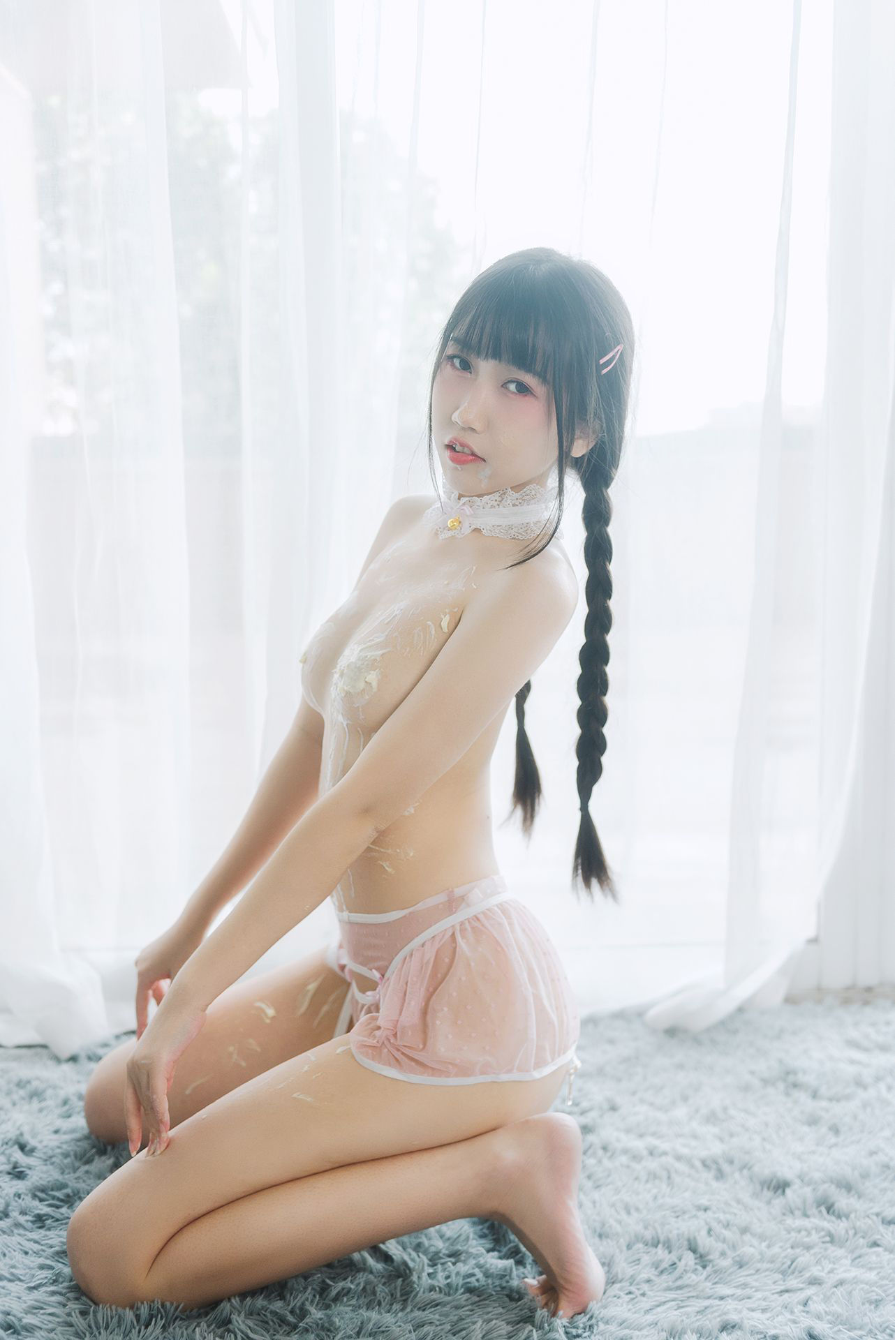 微博人气Coser不呆猫 - 奶油少女-图51