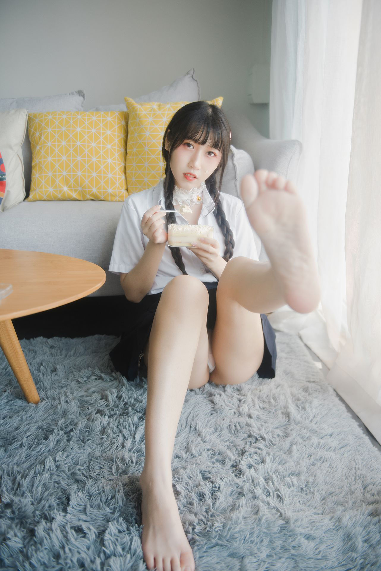 微博人气Coser不呆猫 - 奶油少女-图5