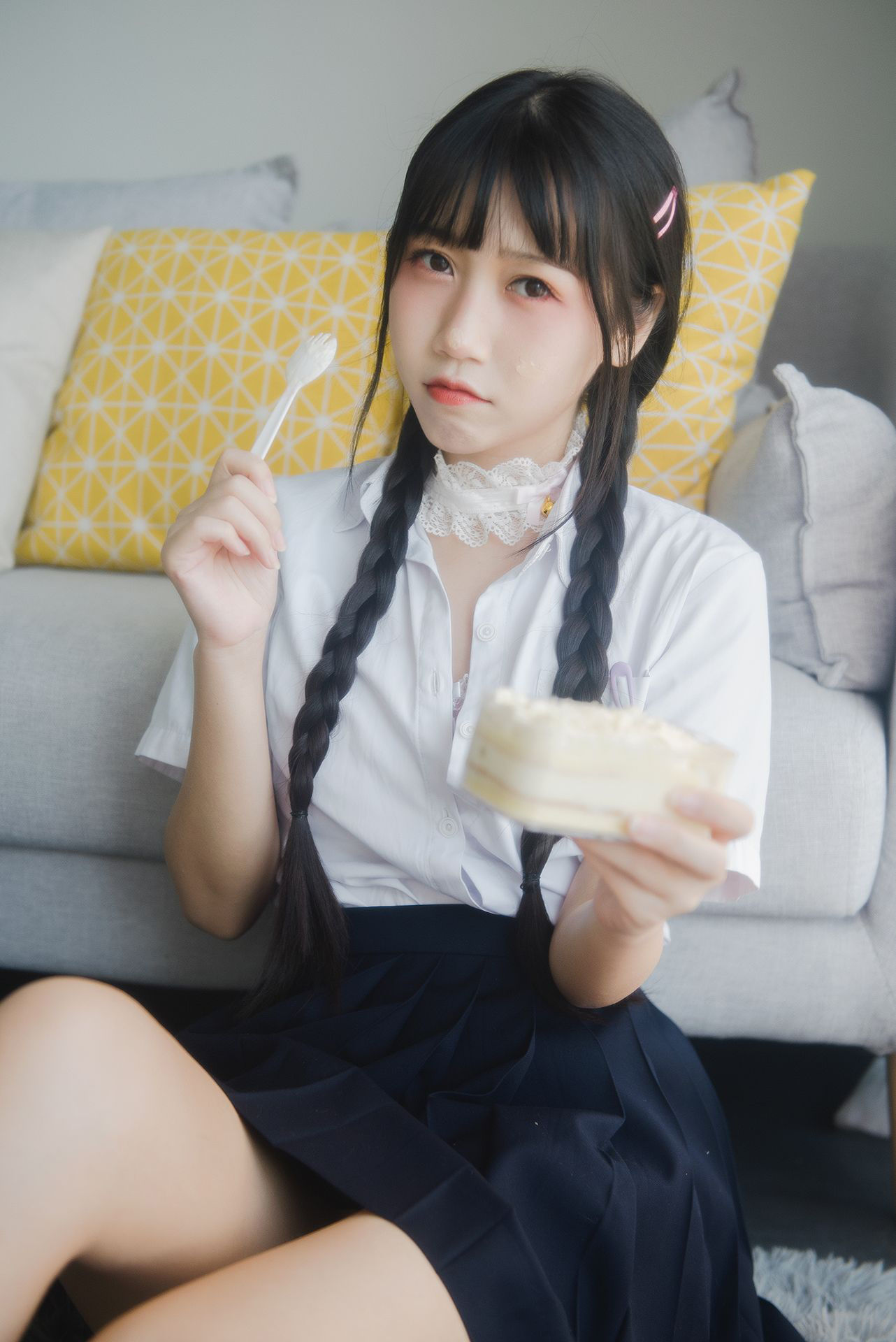 微博人气Coser不呆猫 - 奶油少女-图6