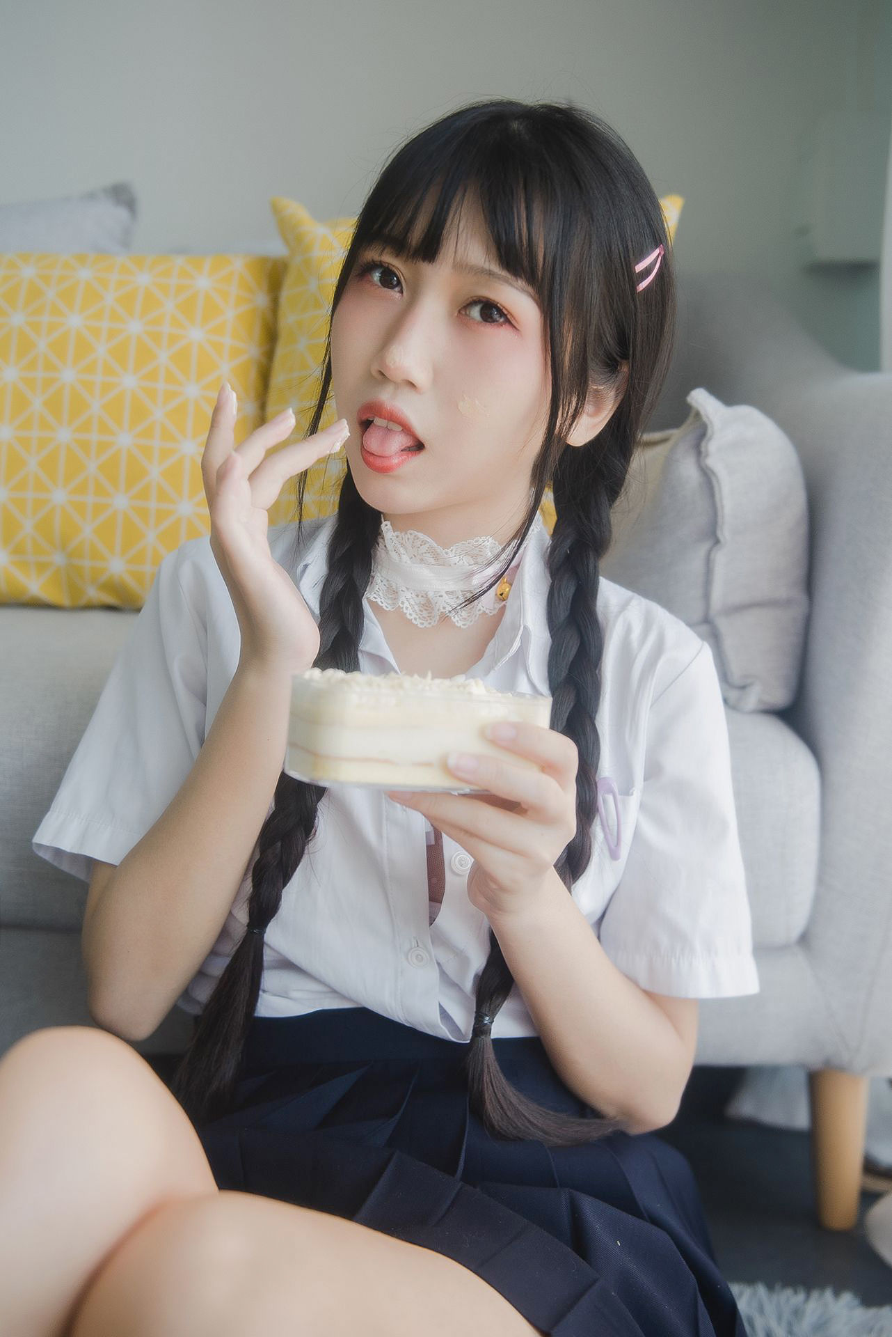 微博人气Coser不呆猫 - 奶油少女-图8