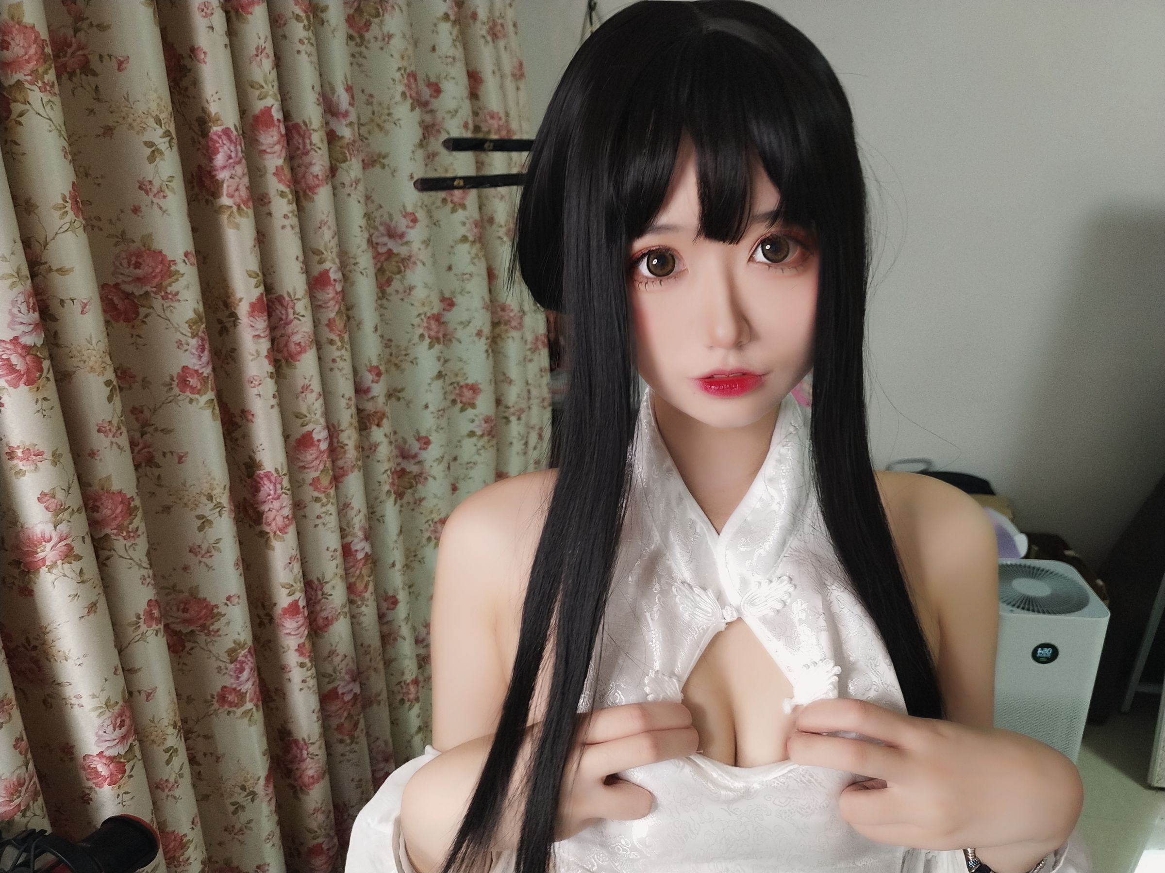 猫君君MaoJun - 绑带旗袍-图11