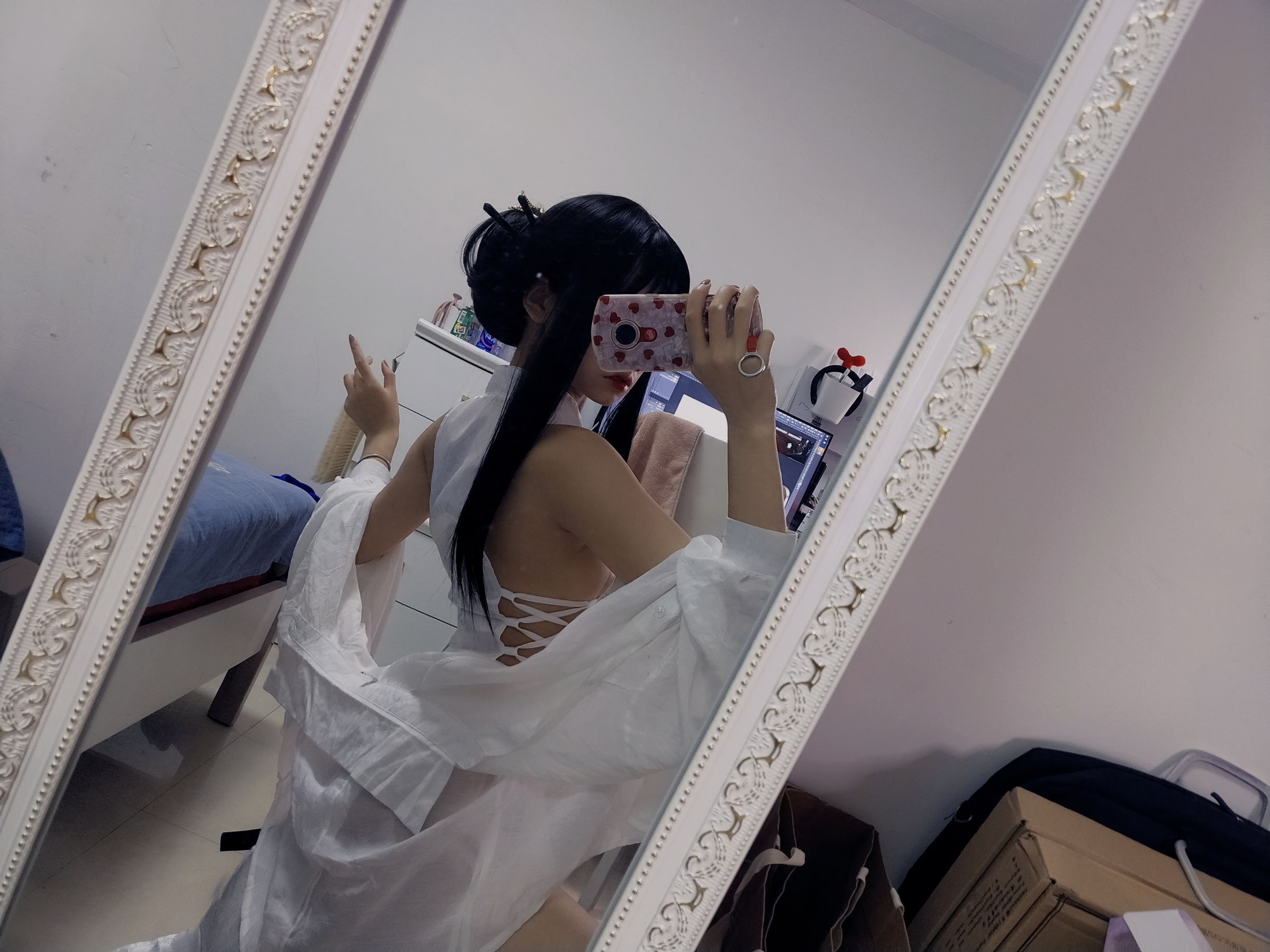 猫君君MaoJun - 绑带旗袍-图12