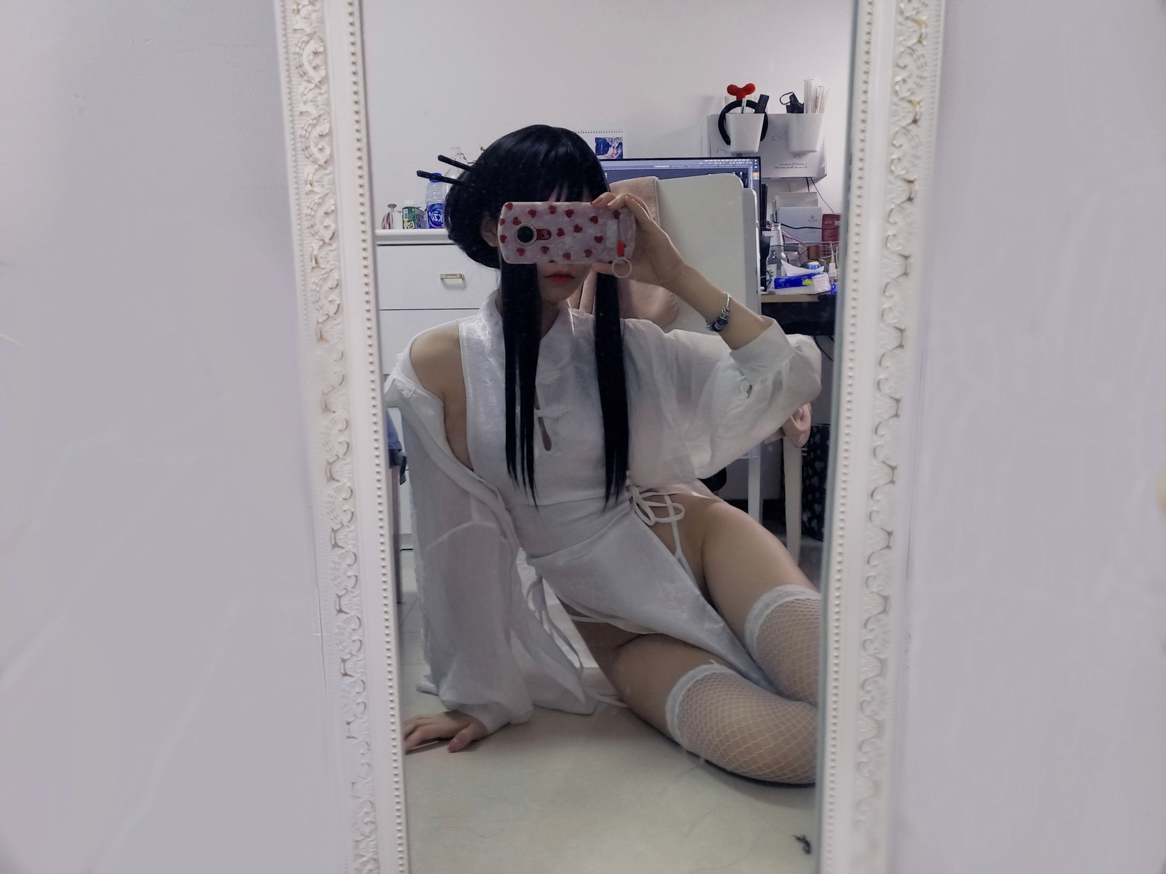 猫君君MaoJun - 绑带旗袍-图5